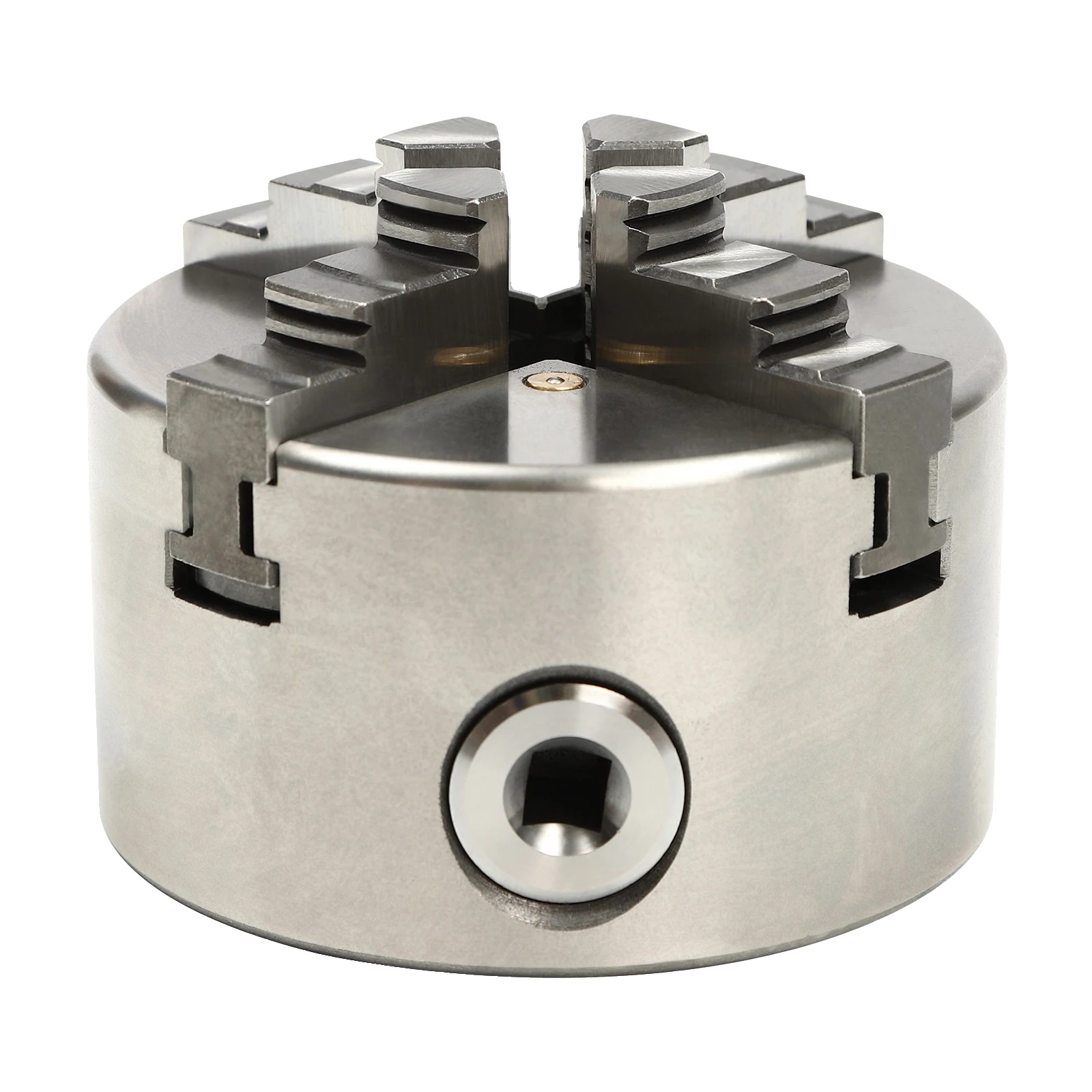 Drehfutter, 4-backen-design, Manuelle Bedienung, Silber, 4jaw