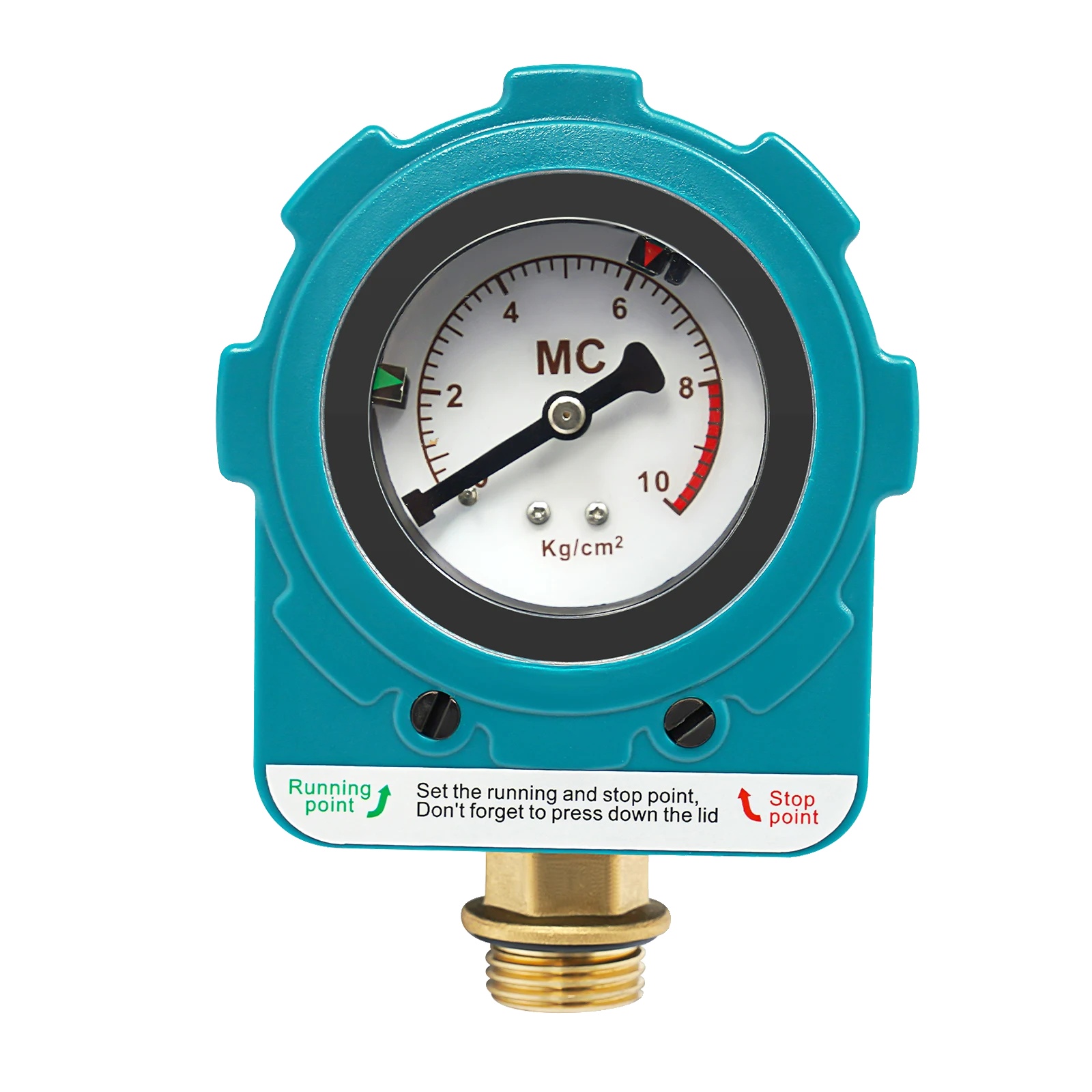 Pumpendruckschalter, Npt1/2" Schnittstelle, Ip65 Wasserdicht, Cyan