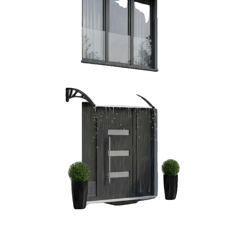 Eingangsüberdachung, Langlebiges Polycarbonat, Wetterbeständiges Design, 200 X 100 Cm