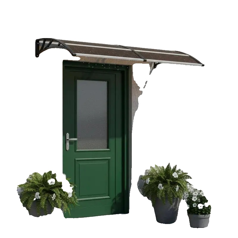 Eingangsüberdachung, Langlebiges Polycarbonat, Wetterbeständiges Design, 240x 100 Cm