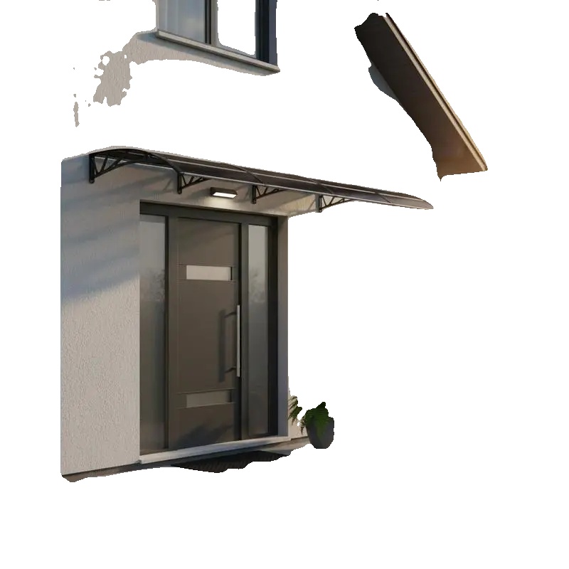 Eingangsüberdachung, Langlebiges Polycarbonat, Wetterbeständiges Design, 350 X 100 Cm