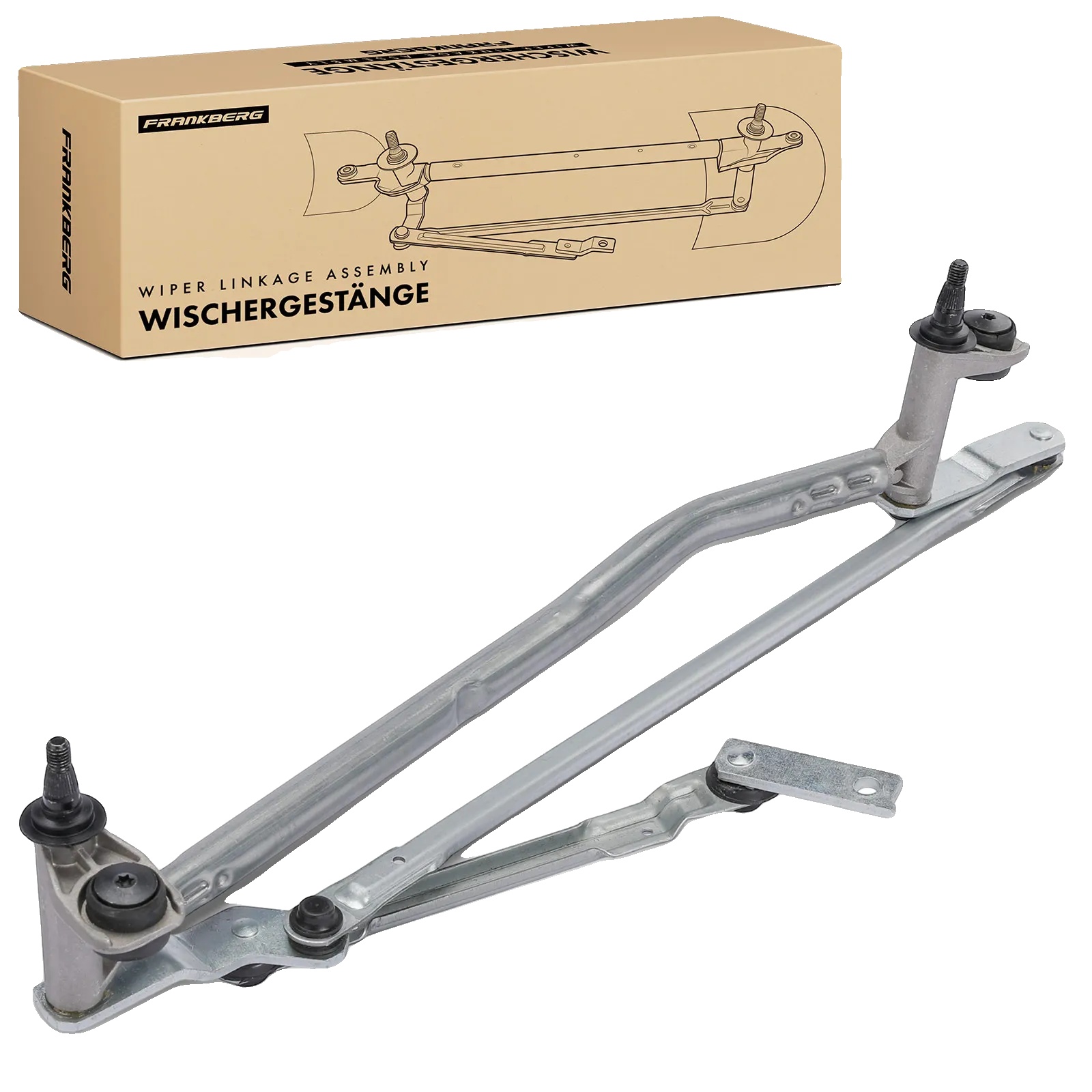 Wischerantrieb, Stahlmaterial, Länge 400mm, Breite 25mm, Kompatibel Mit Skoda Yeti 5l, Frontinstallation