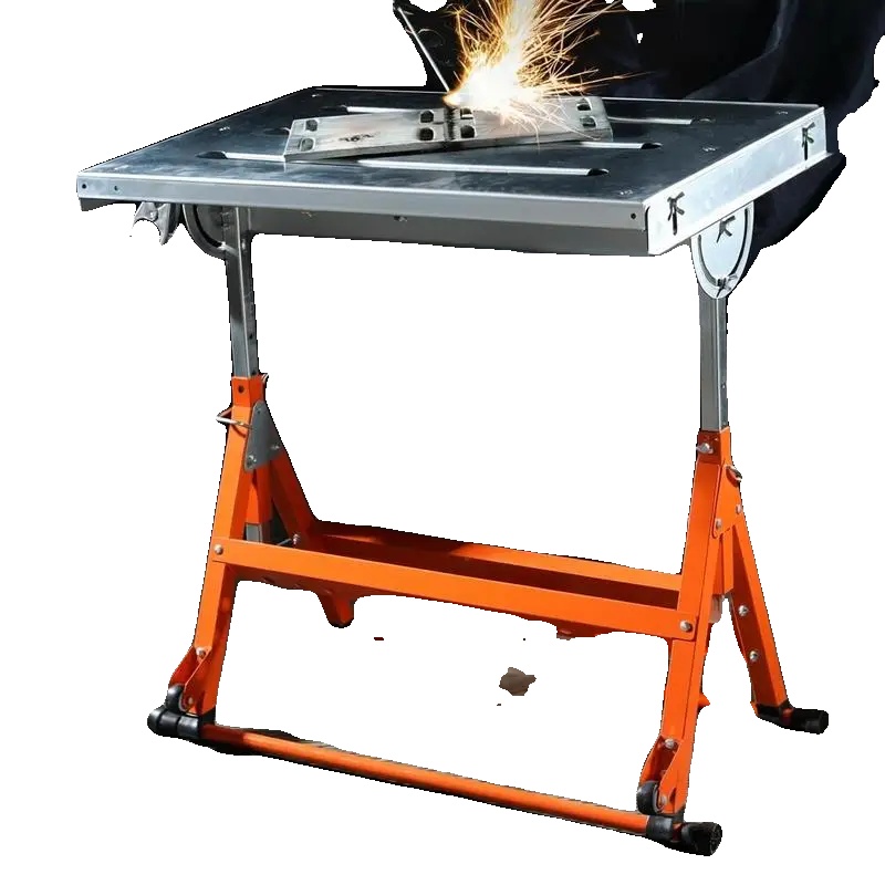 Schweißtisch, Stahlmaterial, 76,2 X 50,8 Cm Abmessungen, 63,5 - 81,3 Cm Höhenverstellbar, 181 Kg Tragfähigkeit, Tragbar Mit Transportrollen
