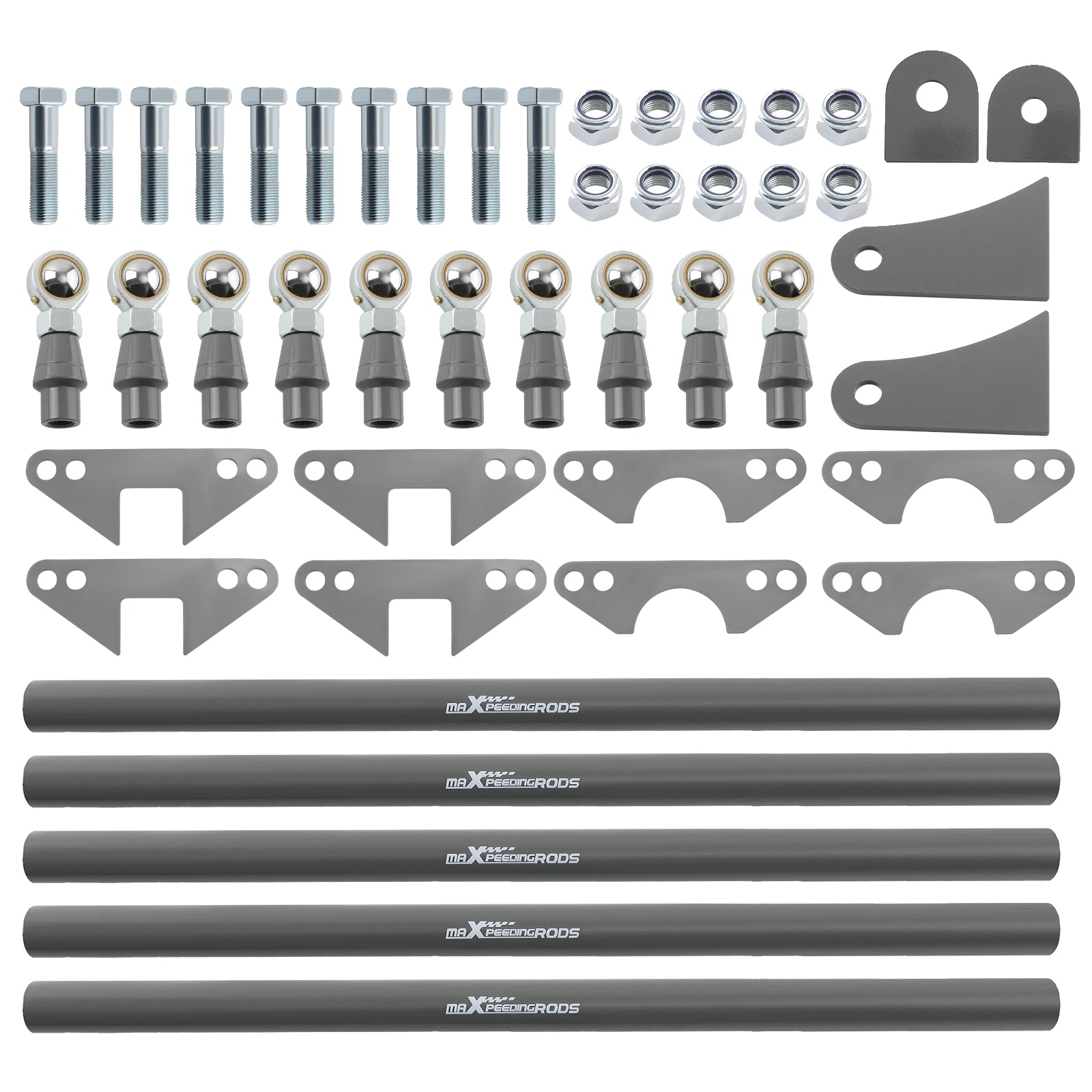 4-link-aufhängungskit, Stahlmaterial, 5 Fuß Lange Stangen, Maßgeschneiderte Passform Für Rat Rods, Schweißinstallation, Hochleistungsfähigkeit