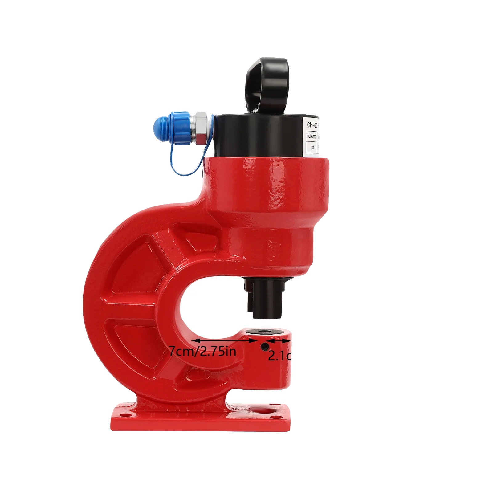 Hydraulische Stanzmaschine, 31t Ausstoß, 4 Stanzwerkzeuge, Rot