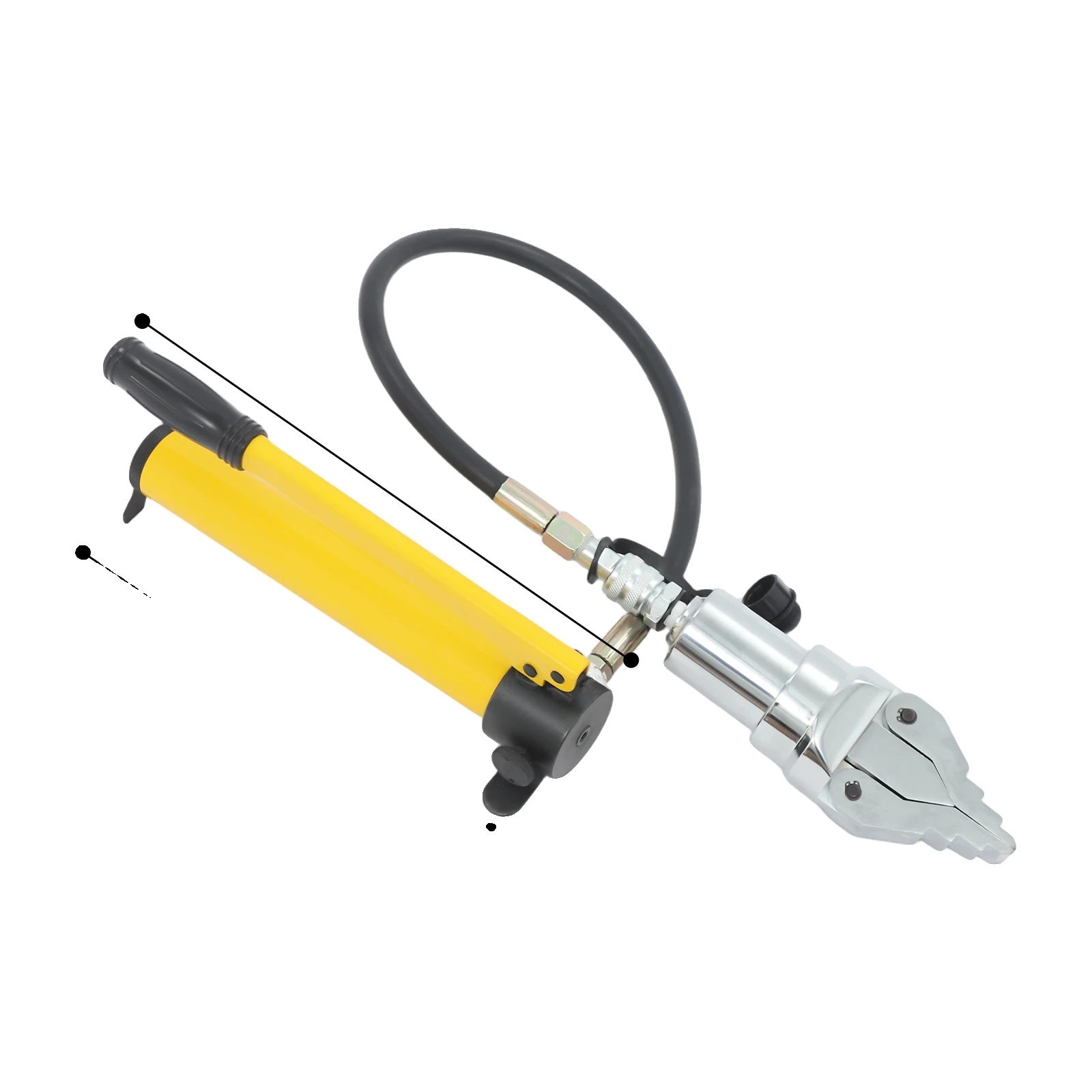 Hydraulischer Flanschspreizer, Manuelle Bedienung, Hohe Effizienz, Gelb