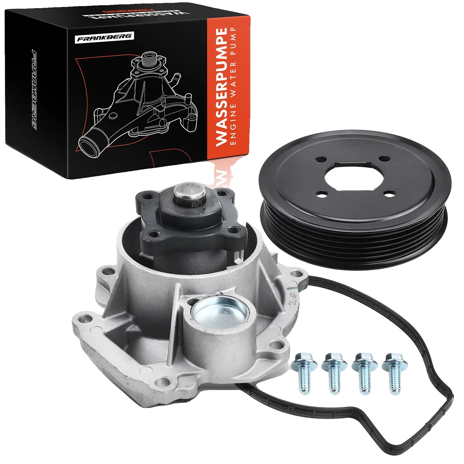 Wasserpumpe, Aluminiumkonstruktion, Impeller-material Kunststoff, 6 Schaufeln, Keilriemenantrieb, Kompatibel Mit General Motors