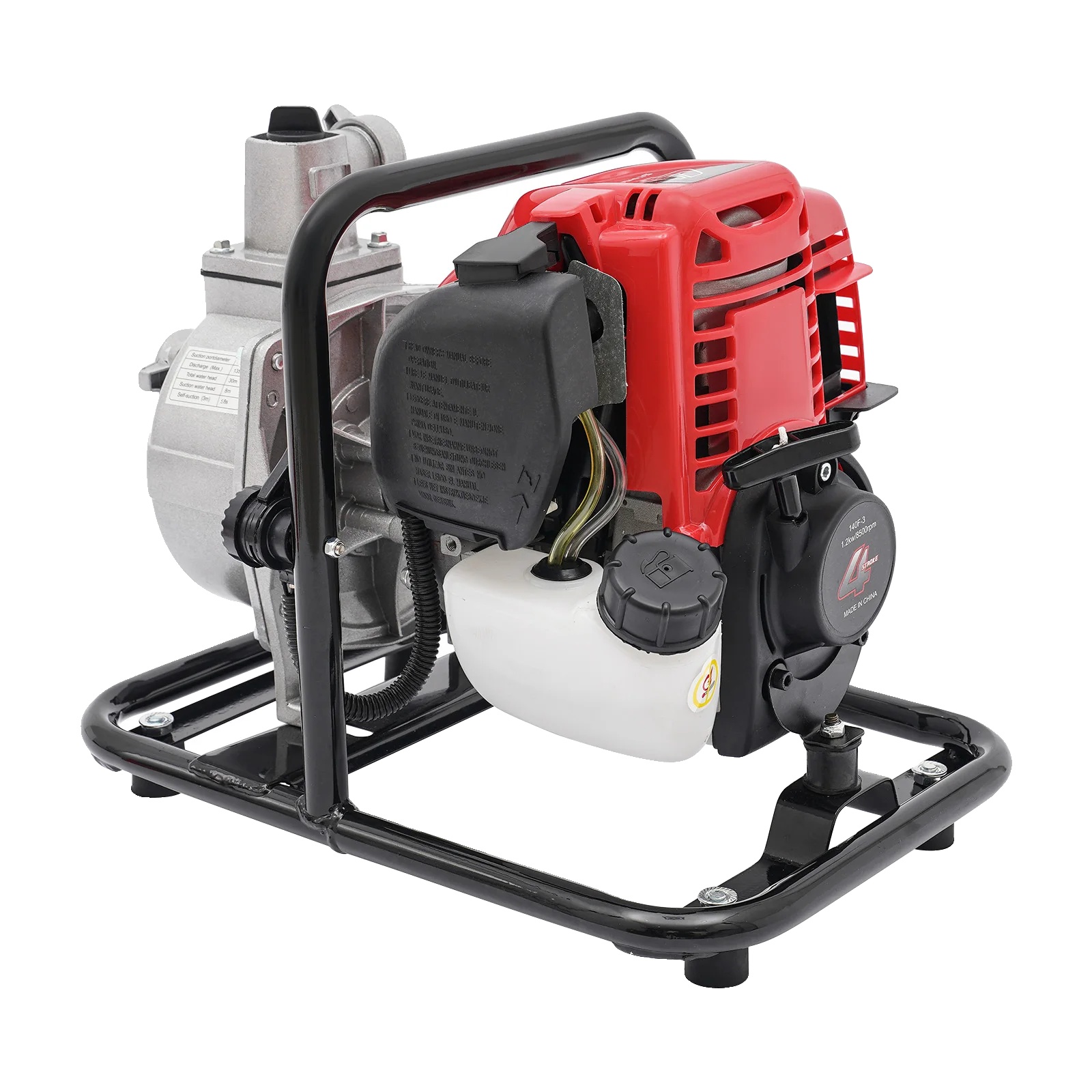 Wasserpumpe, Viertaktmotor, Hohe Durchflussrate, Rot