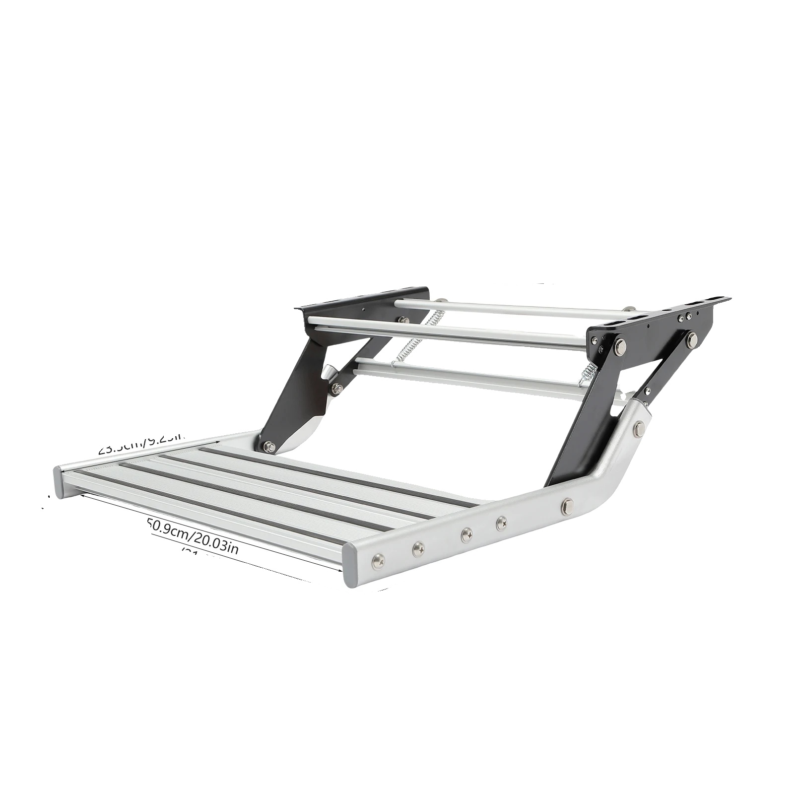 Schritt, Faltbares Design, Hohe Tragfähigkeit, Silber