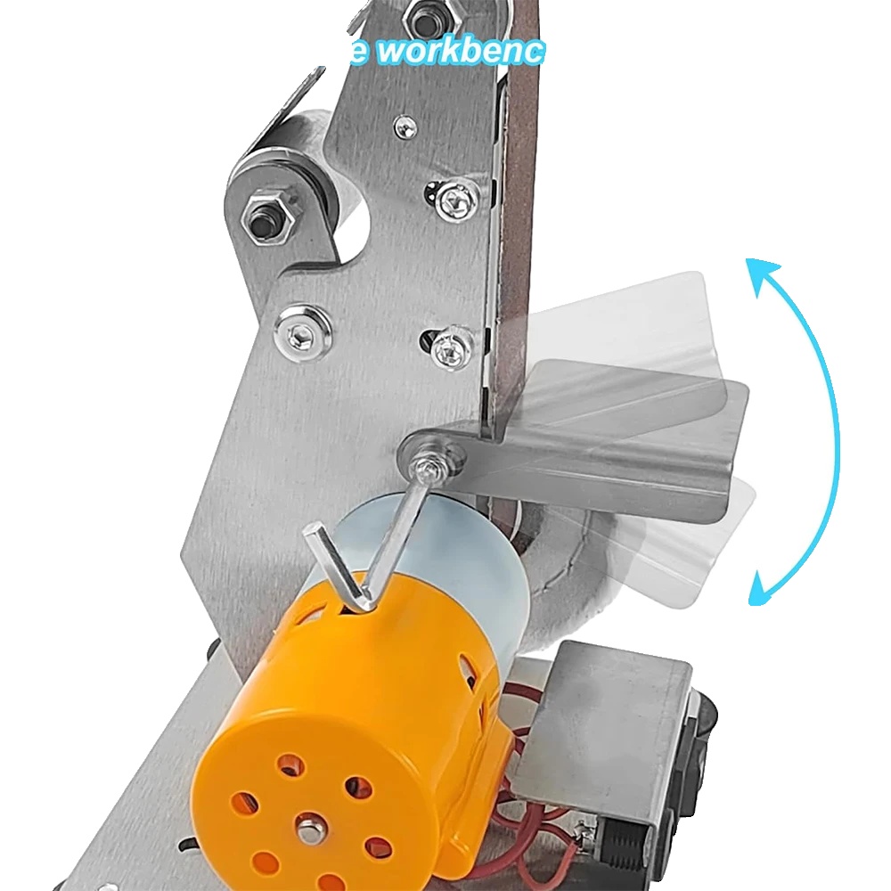 Elektrisches Holzverarbeitungs-schleifwerkzeug, Gehäuse Aus 304 Edelstahl, Leistungsstarker Induktionsmotor, Einstellbare Geschwindigkeitsstufen,
