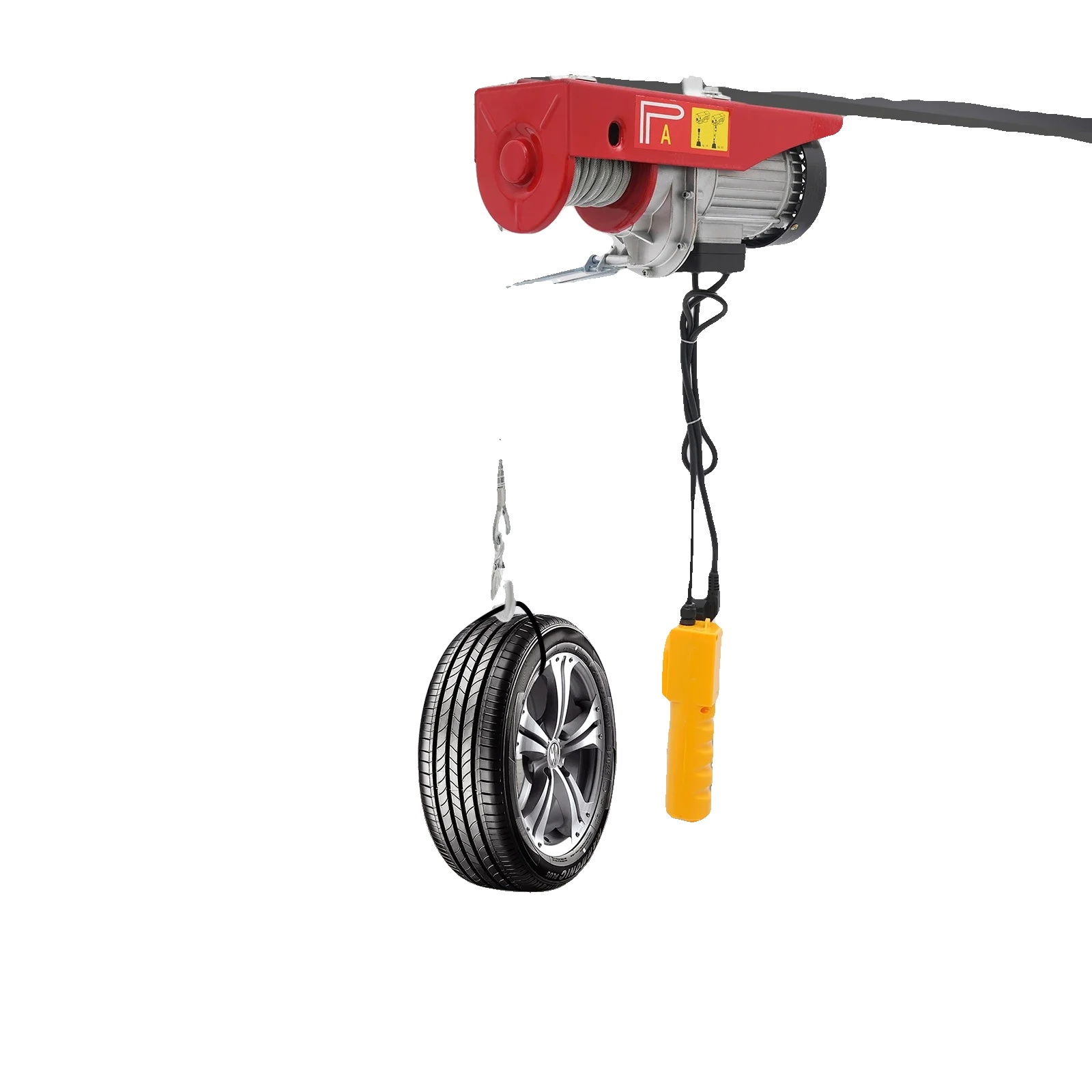Elektrische Winde, 220v Spannung, 1300w Leistung, 800kg Tragfähigkeit, 5m/min Geschwindigkeit, 39 X 15 X 18 Cm Abmessungen