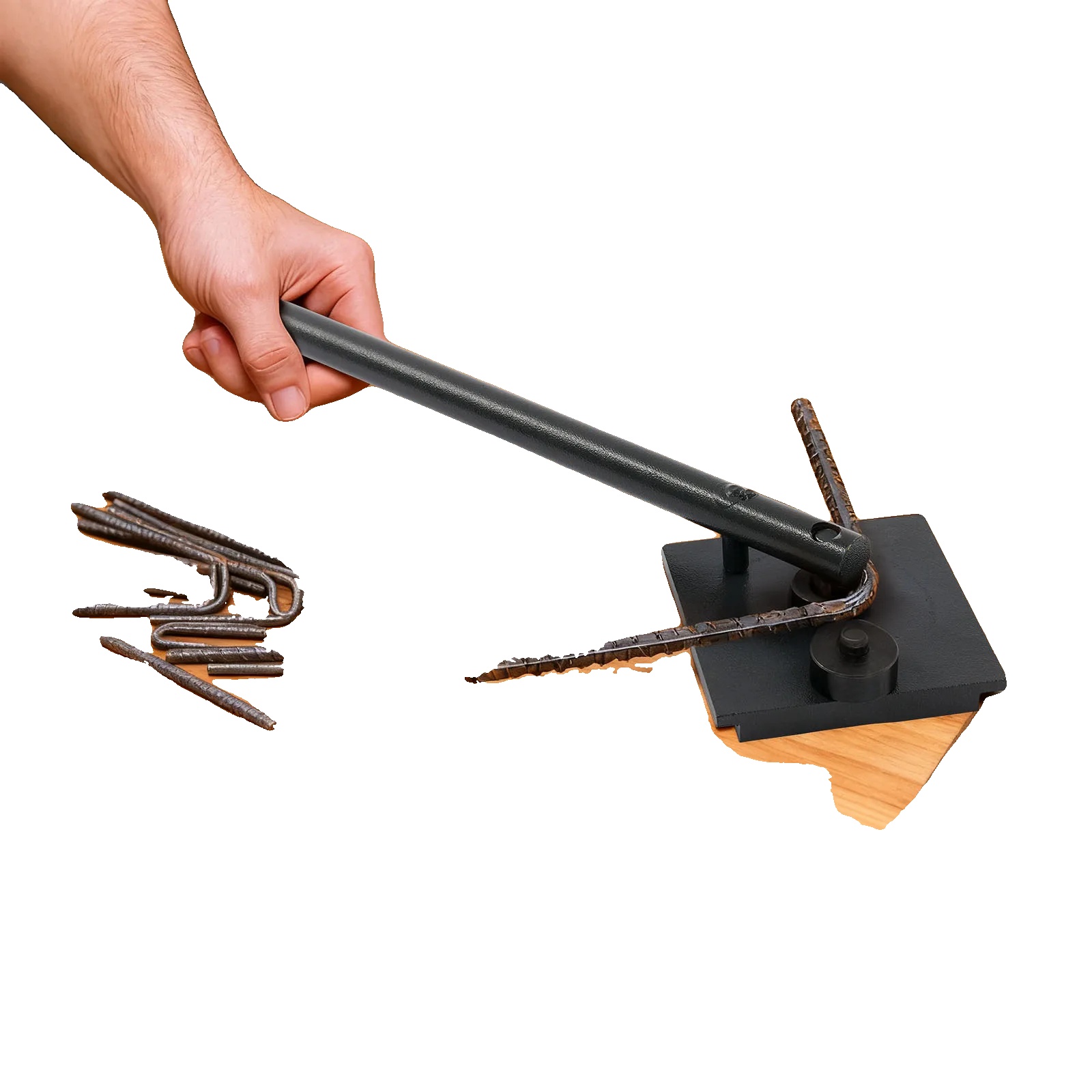 Bewehrungsbiegemaschine, Q235 Und 45 Stahl, 35 Cm Griff Länge, 13 Cm X 11 Cm Basisgröße, 47 Cm X 21 Cm X 13 Cm Verpackungsgröße, 2,75 Kg
