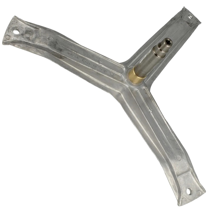 Waschmaschinen-trommelwelle, Länge 240 Mm, Wellen-durchmesser 25/20 Mm, Gewinde-typ M8, Abstand Zwischen Ankern 380 Mm, Messingkappe