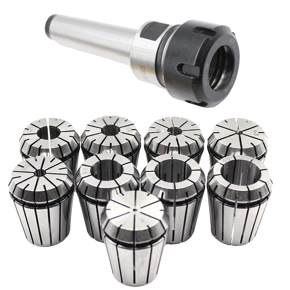 Collet Spannzangenhalter, Robuste Stahlkonstruktion, Verschiedene Größen, Silber