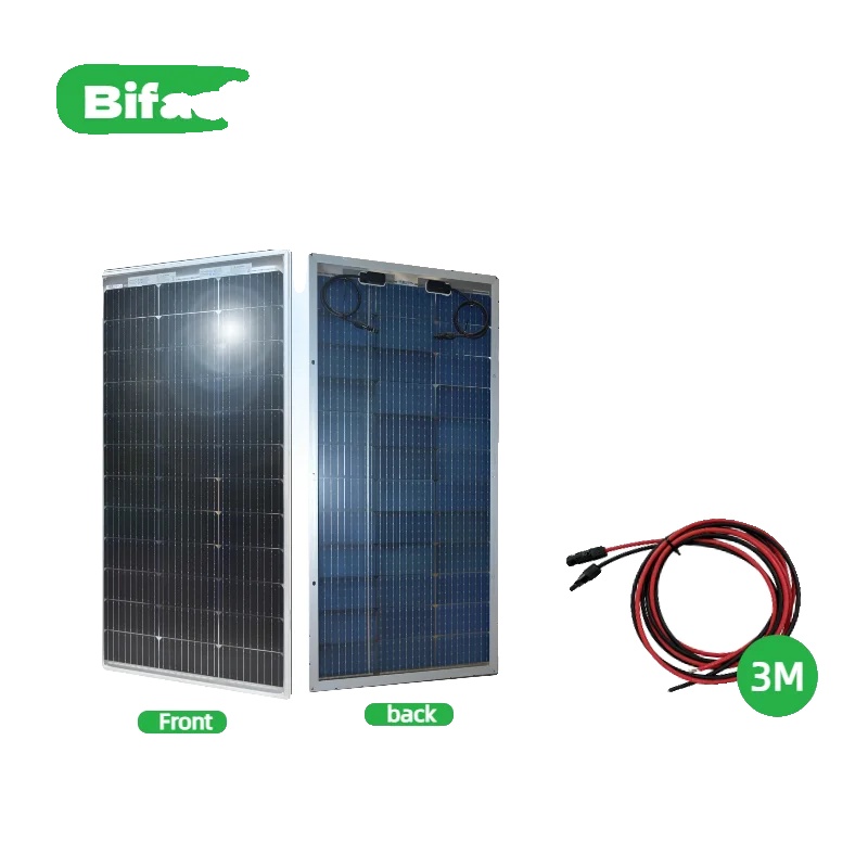 Solarmodul, Bifaziales Design, Langlebige Konstruktion, Bifacial 120w 1pc Und 3m Kabel