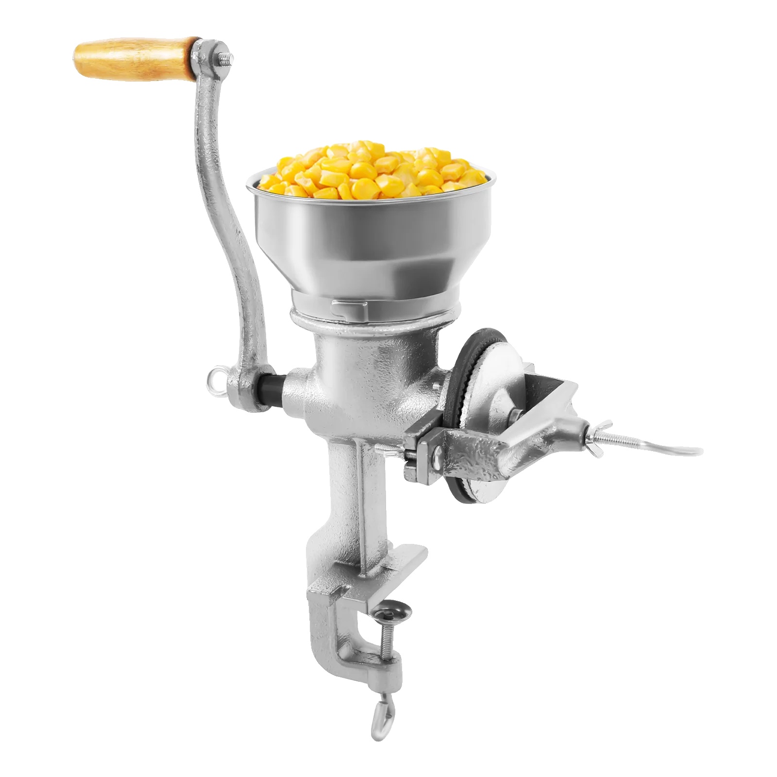 Getreidemühle, Manuelle Bedienung, Kapazität 0,5 Kg, Höhe 28,5 Cm, Oberer Durchmesser 14 Cm, Bruttogewicht 4,3 Kg