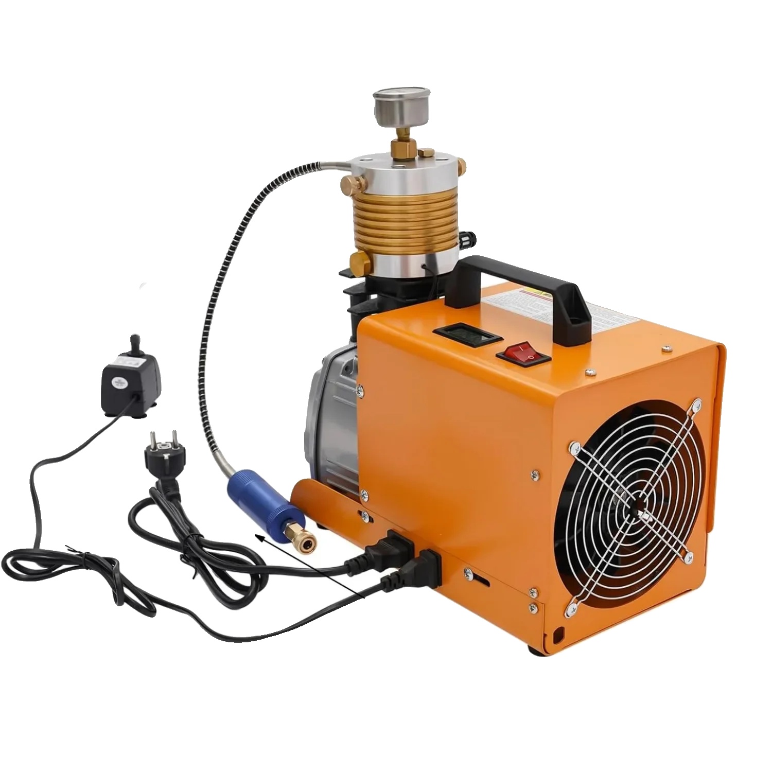 Hochdruckluftkompressor, Leistungsstarker Motor, Effizientes Aufpumpen, 220v, Eu