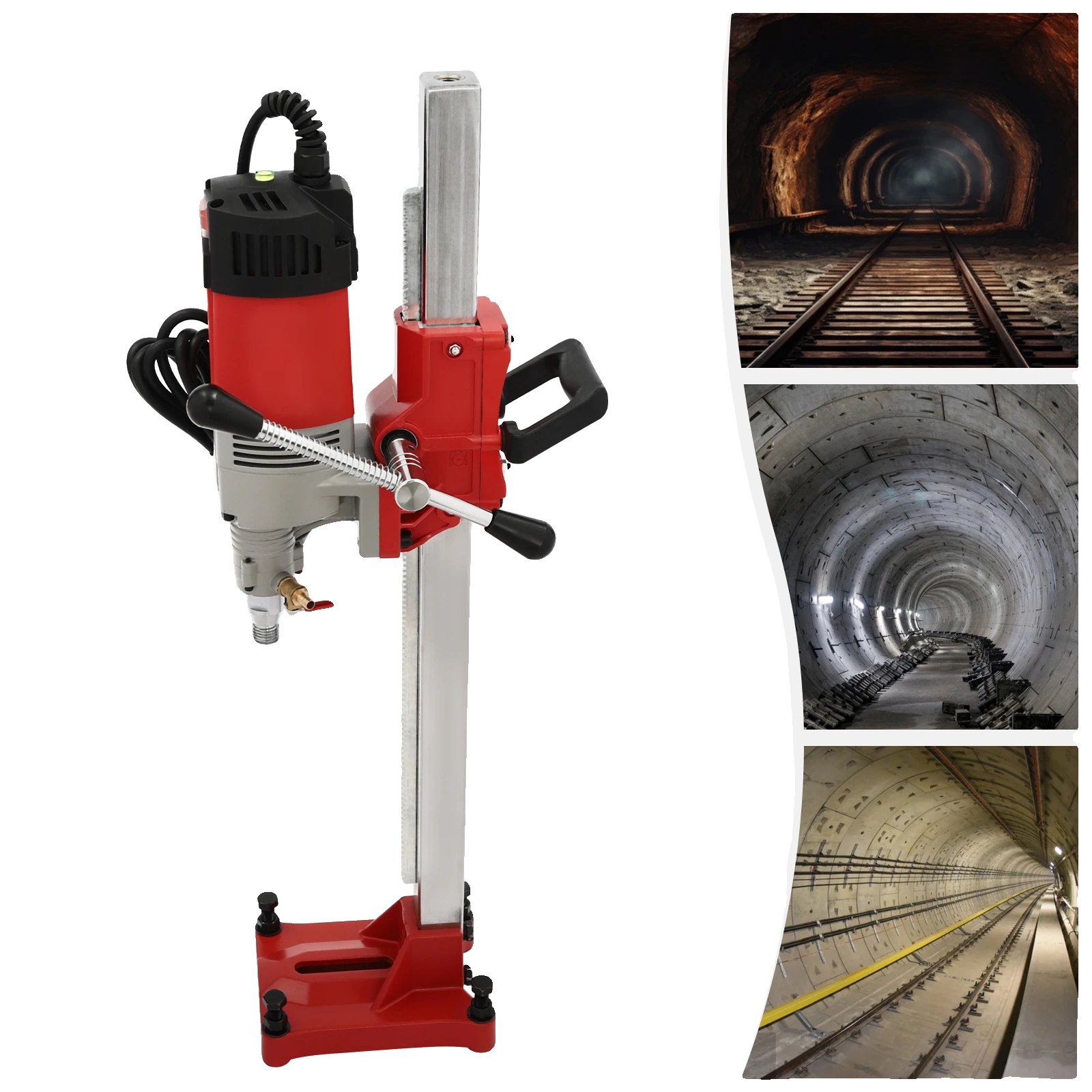 Kernbohrmaschine, 2300w, 220v, 740u/min, Bohrdurchmesser: 0-165mm, Maximale Bohrtiefe: 80cm