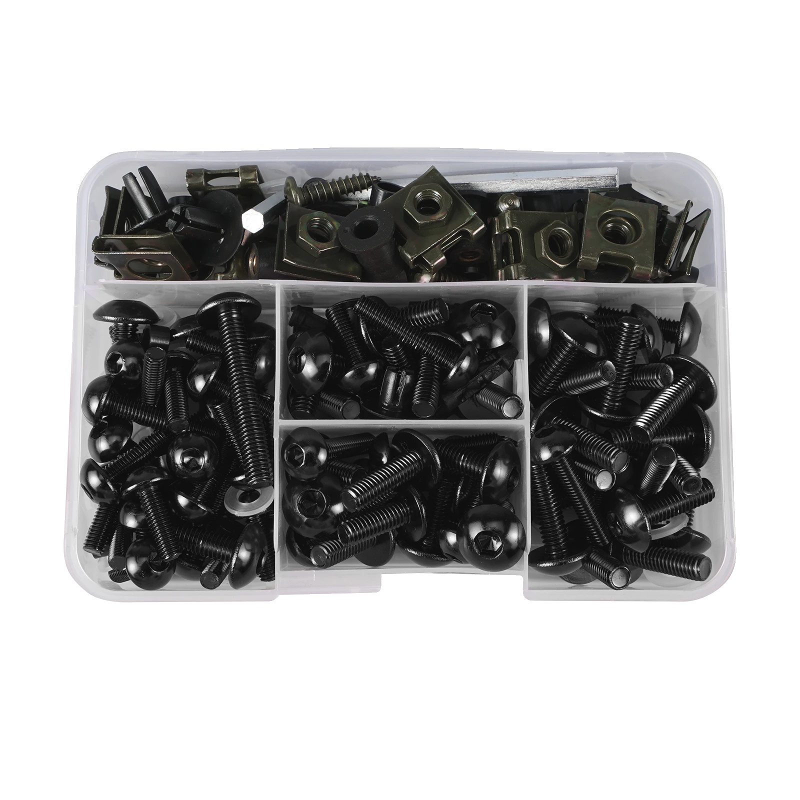 Motorradverkleidungsschrauben-kit, Langlebiges Aluminium, Umfassendes Zubehör, 177stück