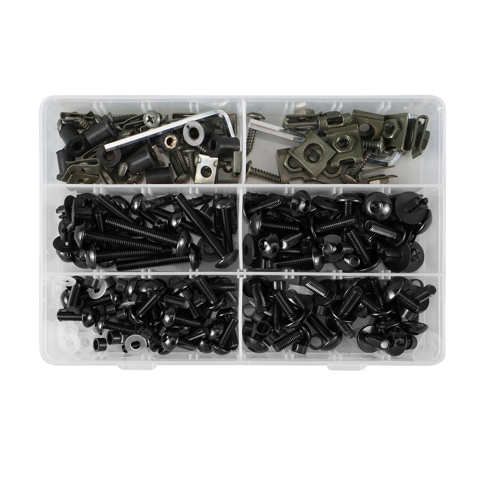 Motorradverkleidungsschrauben-kit, Langlebiges Aluminium, Umfassendes Zubehör, 253stück
