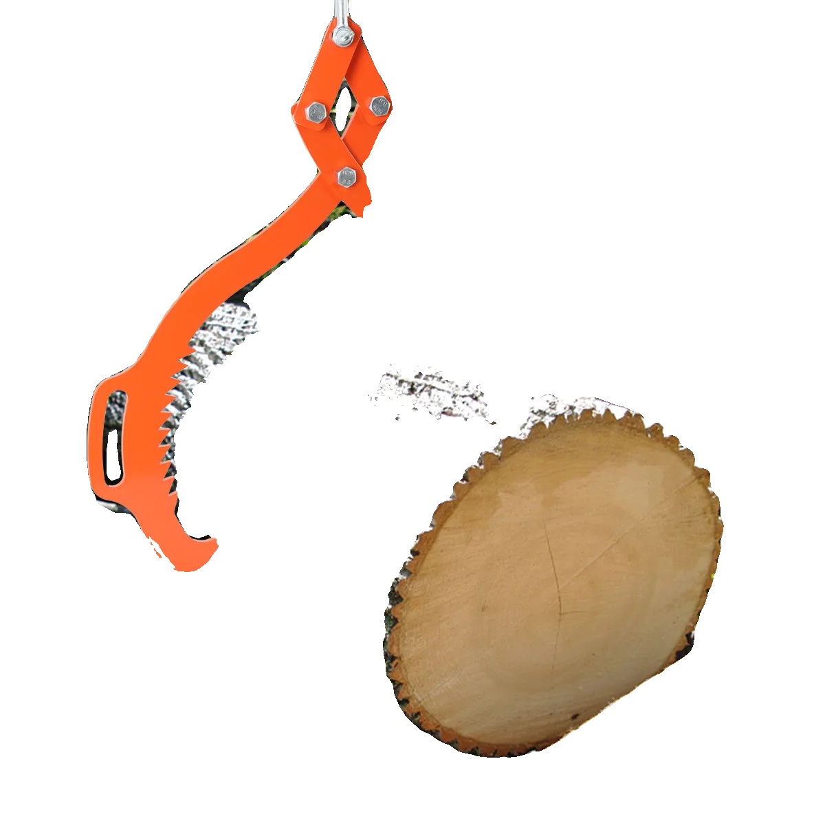 Holzgreifzange, Kohlenstoffstahl, 25 Zoll, 600 Kg Tragfähigkeit, Rutschfester Haken, Geeignet Für Die Holzverarbeitung