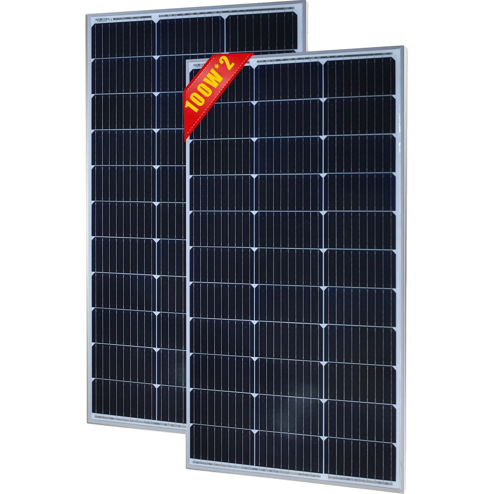 Solarpanel, Monokristallines Material, Kompaktes Design, 100w 2pcs