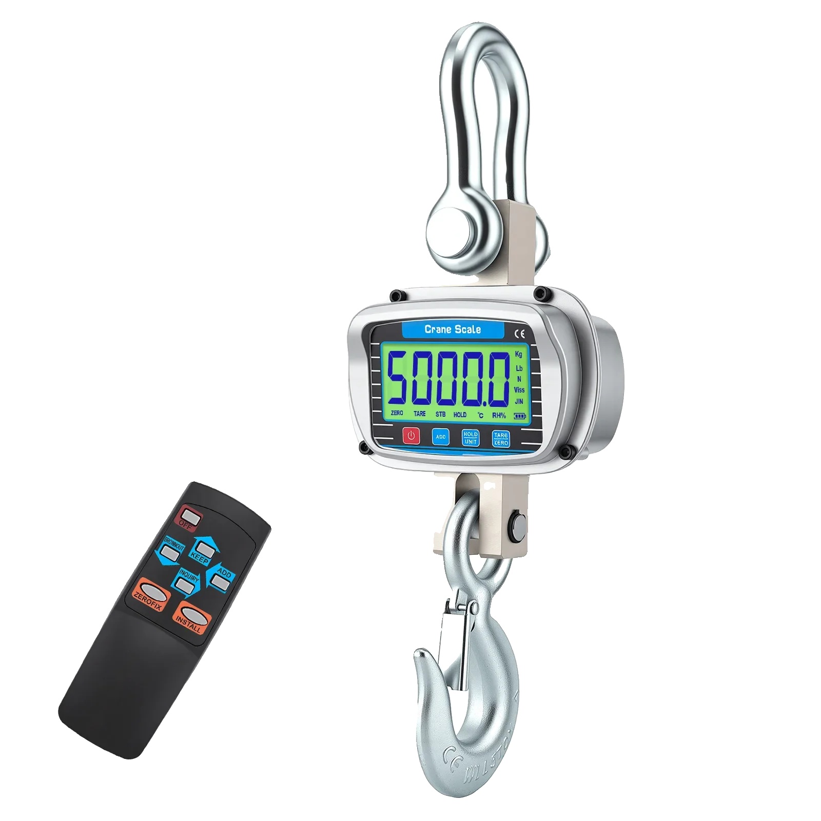 Kranwaage, Lcd-display, Hohe Tragfähigkeit, 5t
