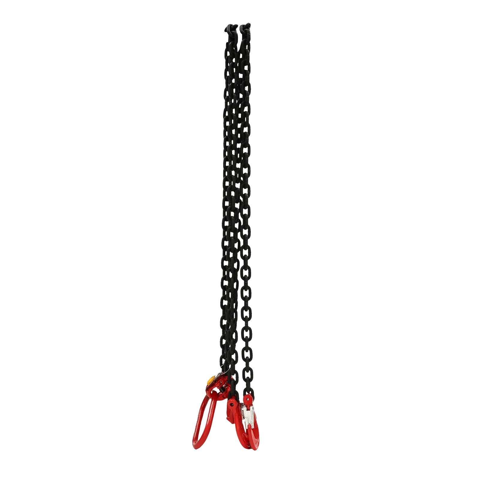 Hebekette, Legierter Stahl, 2m Länge, 2t Tragfähigkeit, Zwei Ketten, Hebering 6.41.312.7cm