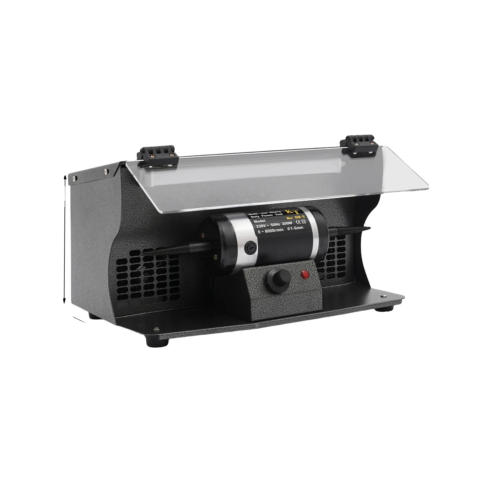Schmuckpoliermaschine, Einstellbare Geschwindigkeit, Langlebiges Design, Schwarz, Eu