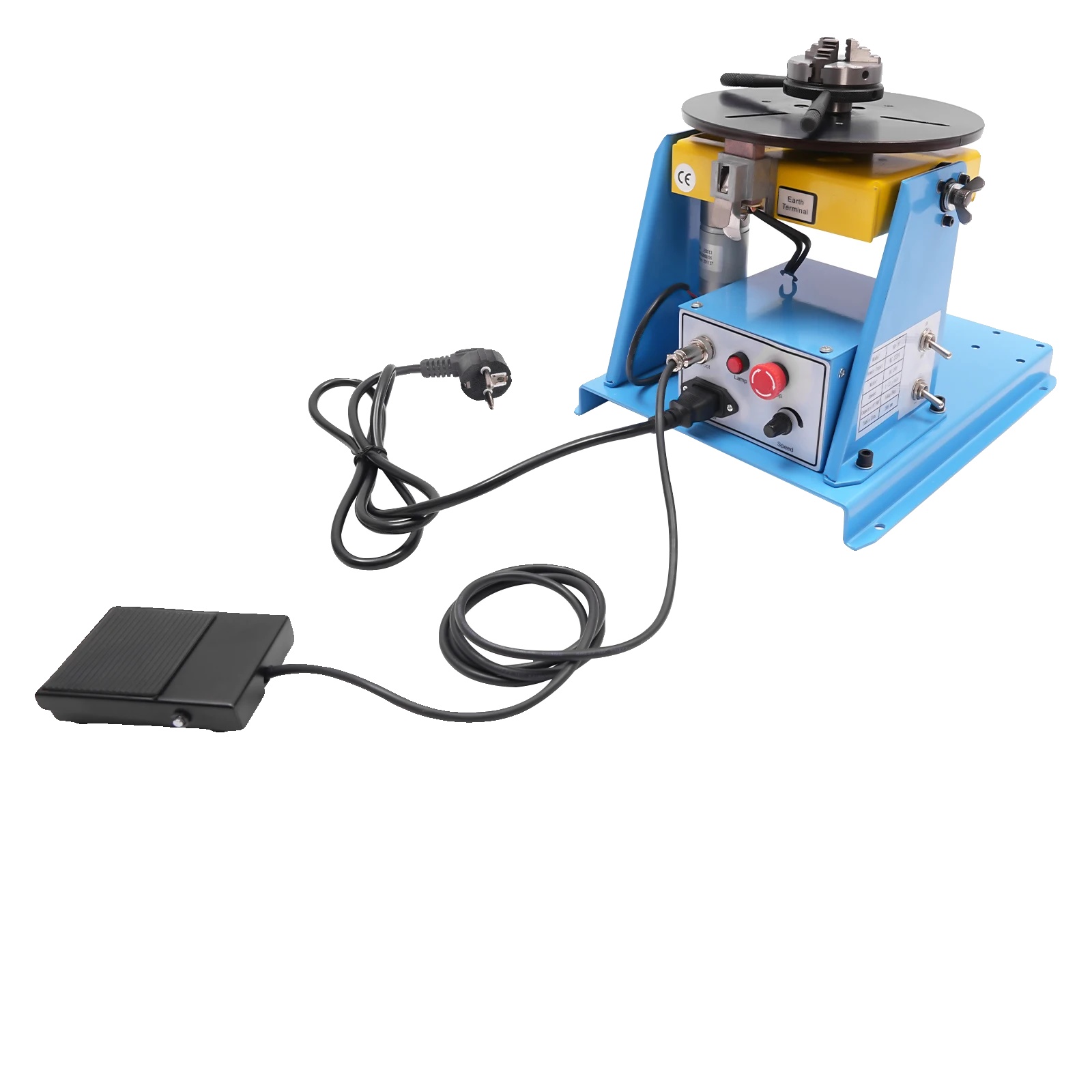 Drehbare Tischplatte, Tragfähigkeit 10 Kg (horizontal), Tragfähigkeit 5 Kg (vertikal), Drehwinkel 0-90 Grad, 20 W Gleichstrommotor,
