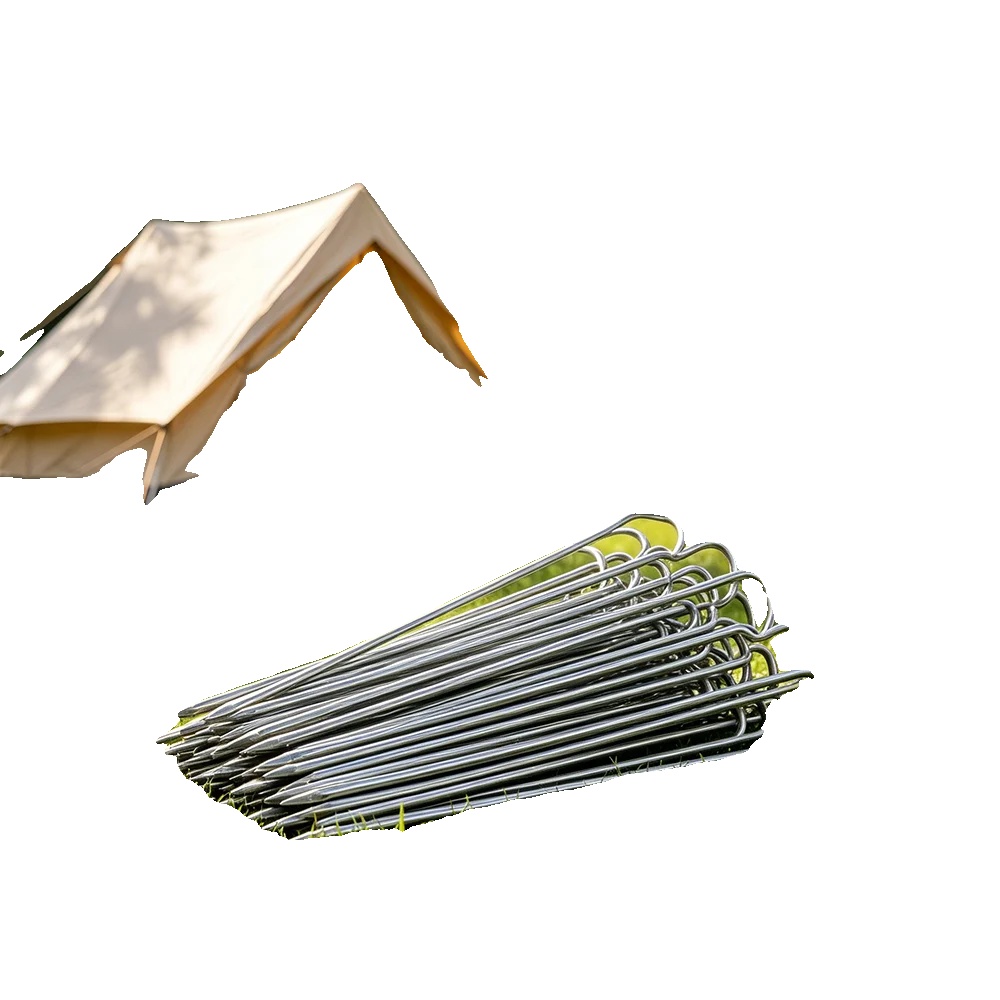 Stahlzeltheringe, 23 Cm Länge, 3 Mm Durchmesser, Schwerlast, Rostbeständig, 50 Stück
