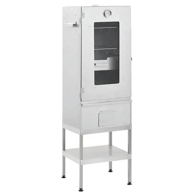 Räucherofen, Verzinkte Stahlkonstruktion, Integriertes Thermometer, Weiss