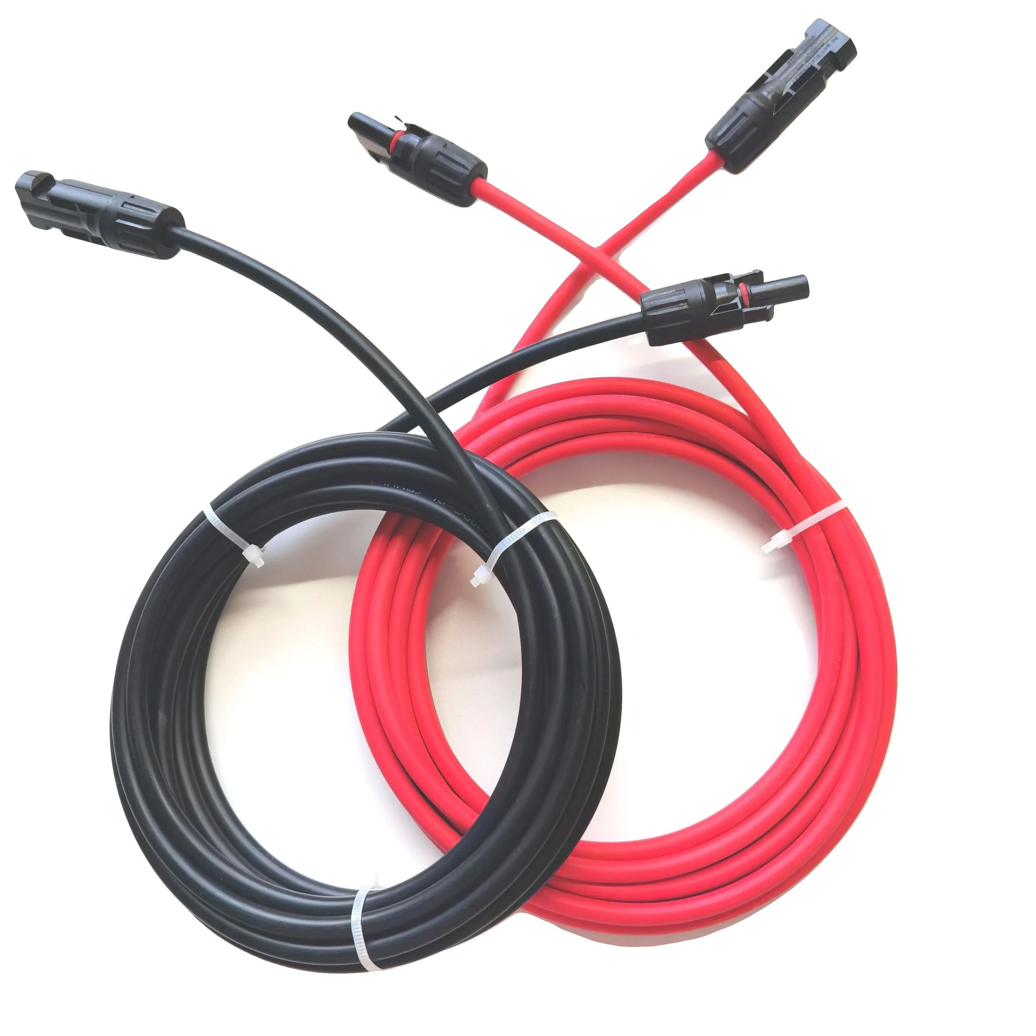 Solarkabel, Halogenfreie Isolierung, Hohe Spannungsfestigkeit, Rot 20m Schwarz 20m, 12 Awg-4mm2