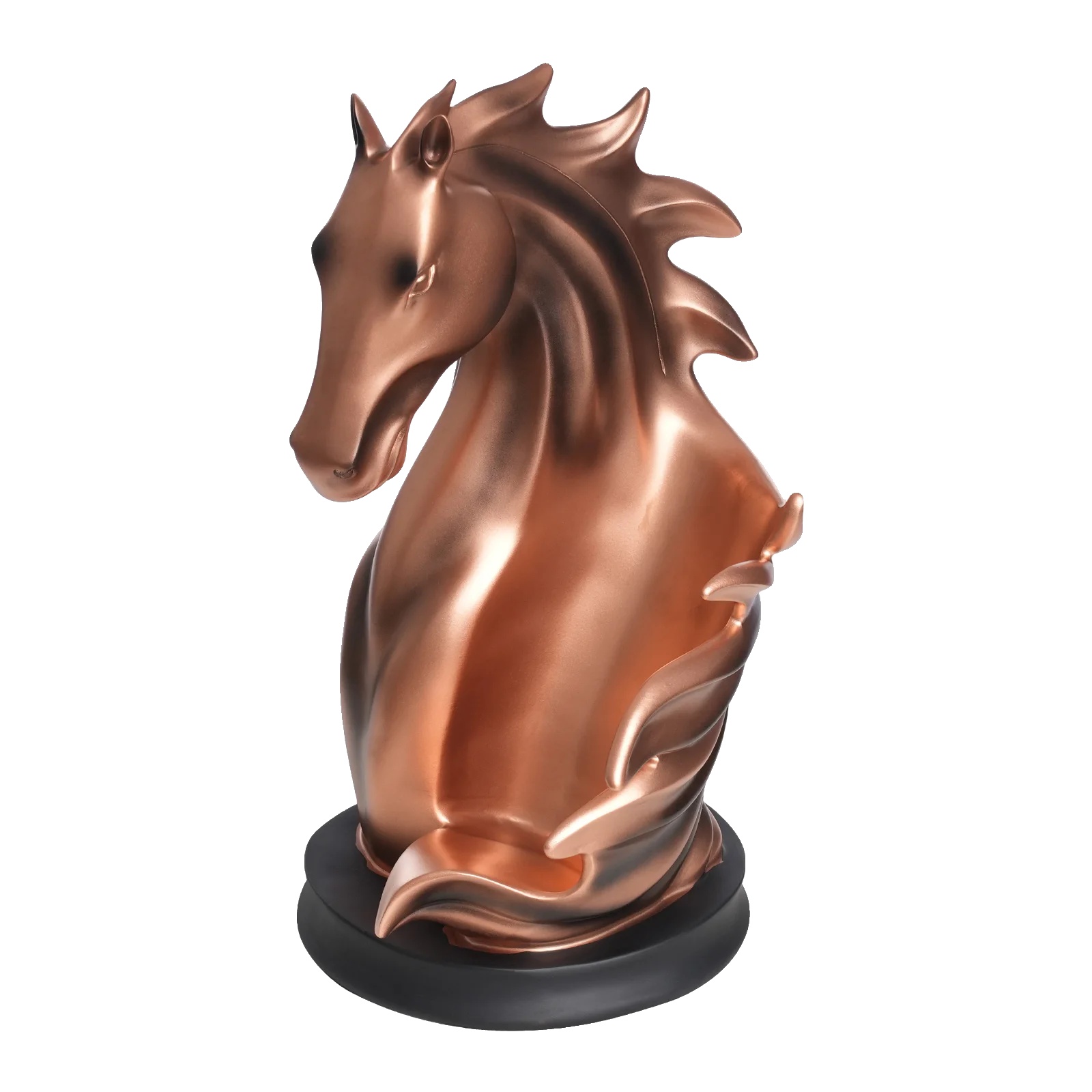 Weinflaschenhalter, Einzigartiges Pferdestatue-design, Langlebige Harzkonstruktion, Rotes Kupfer