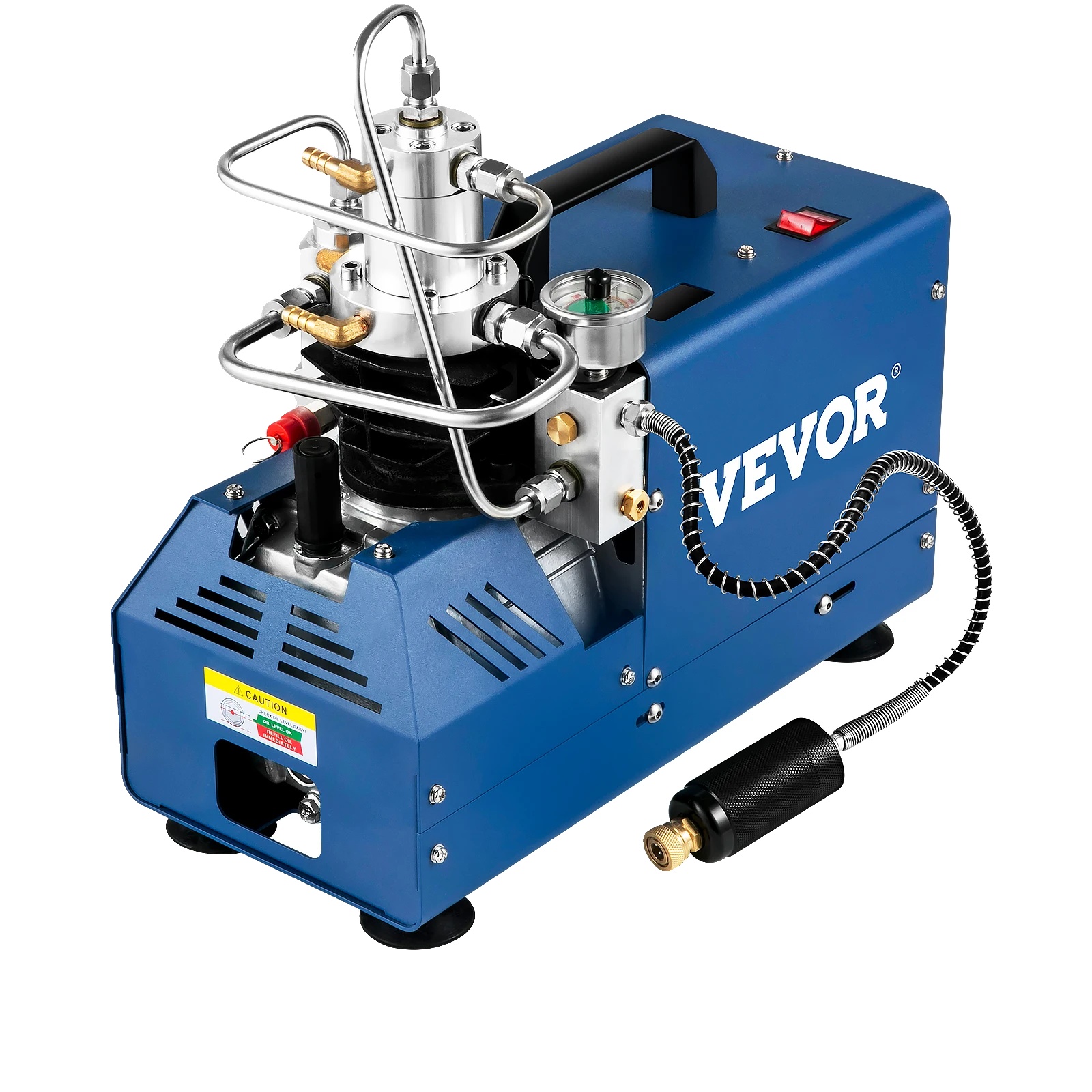 Luftkompressor Pumpe, 1800w Motorleistung, 4500 Psi Maximaldruck, Wasser-kühlsystem, 0,79-1,80 Gallonen Tankinhalt