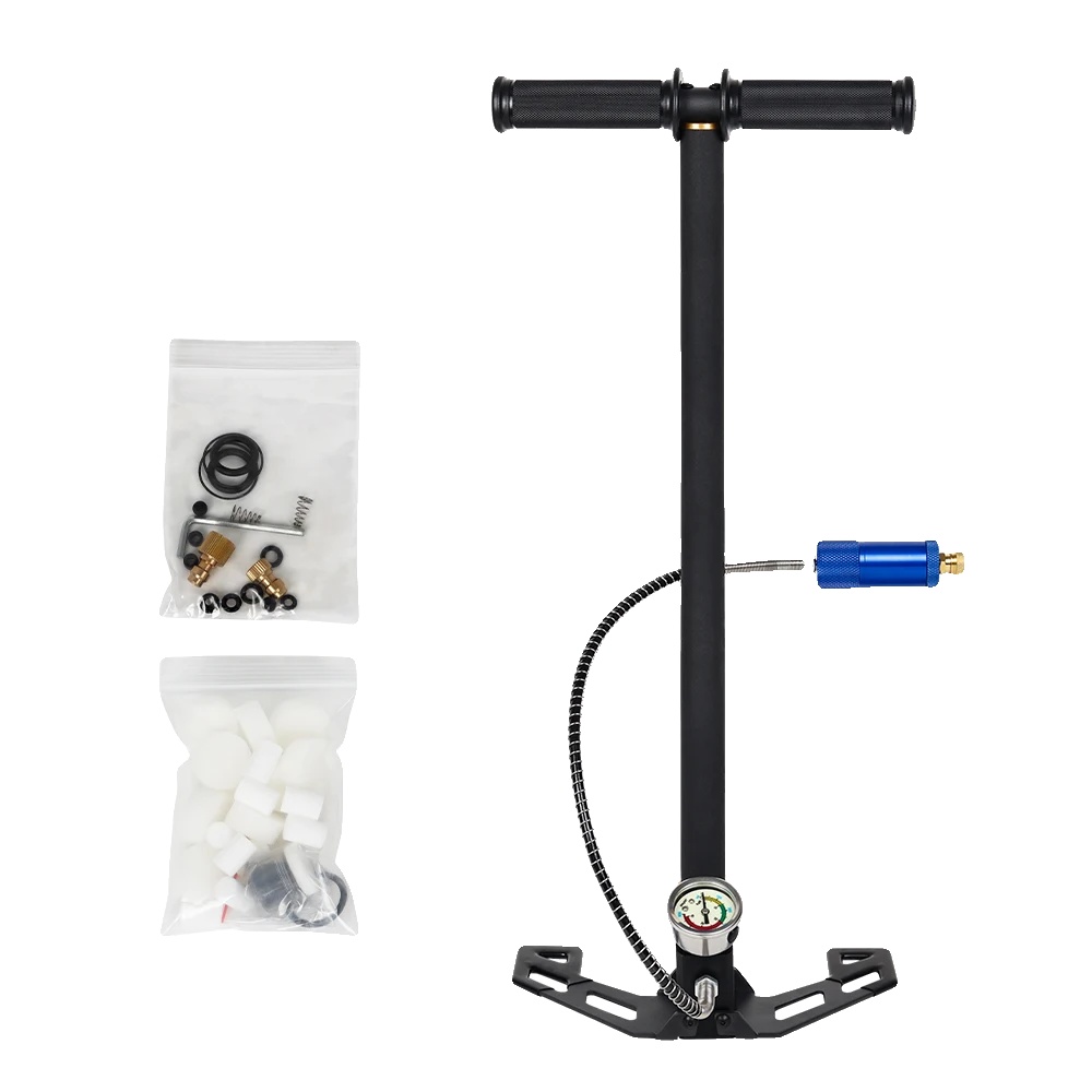 Hochdruckpumpe, 30 Mpa, Leuchtmanometer, Schwarz