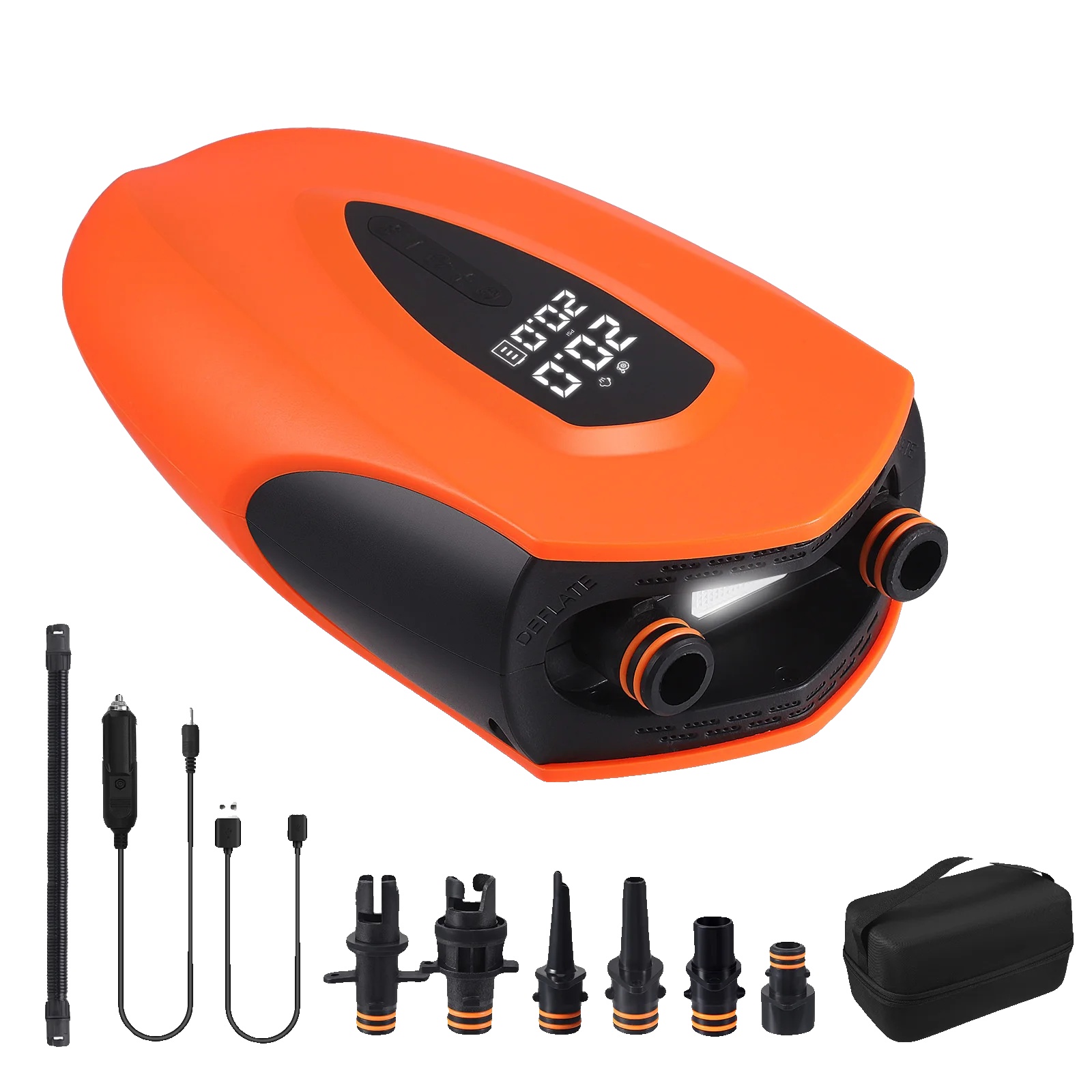 Elektrische Sup-pumpe, 20 Psi, Tragbar Und Wiederaufladbar, Orange