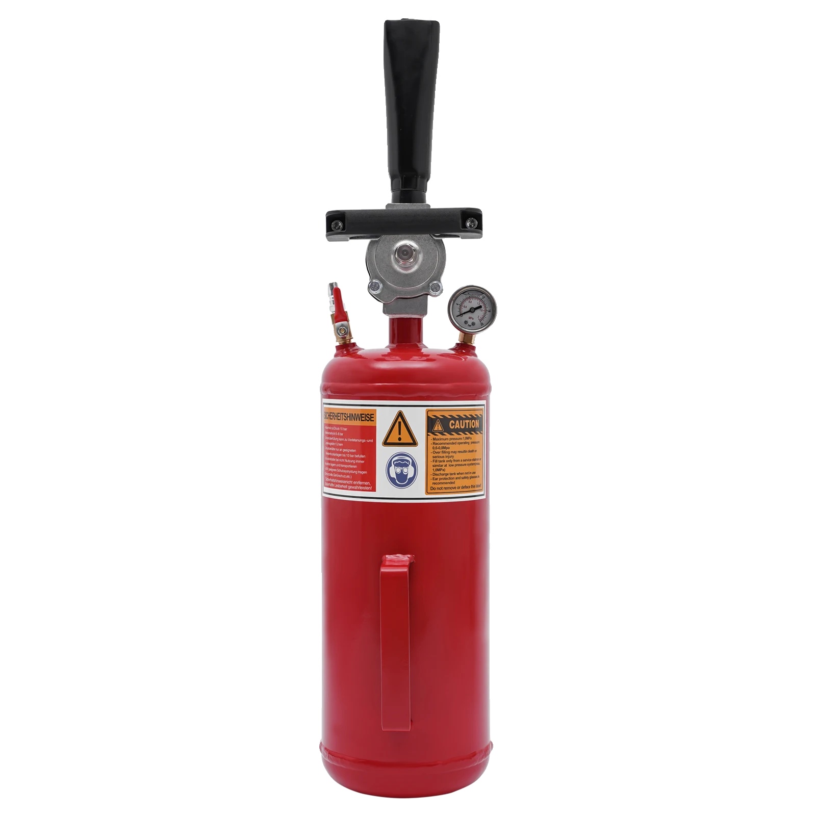 Reifenwulstsetter, 8l Fassungsvermögen, Ergonomischer Griff, Rot