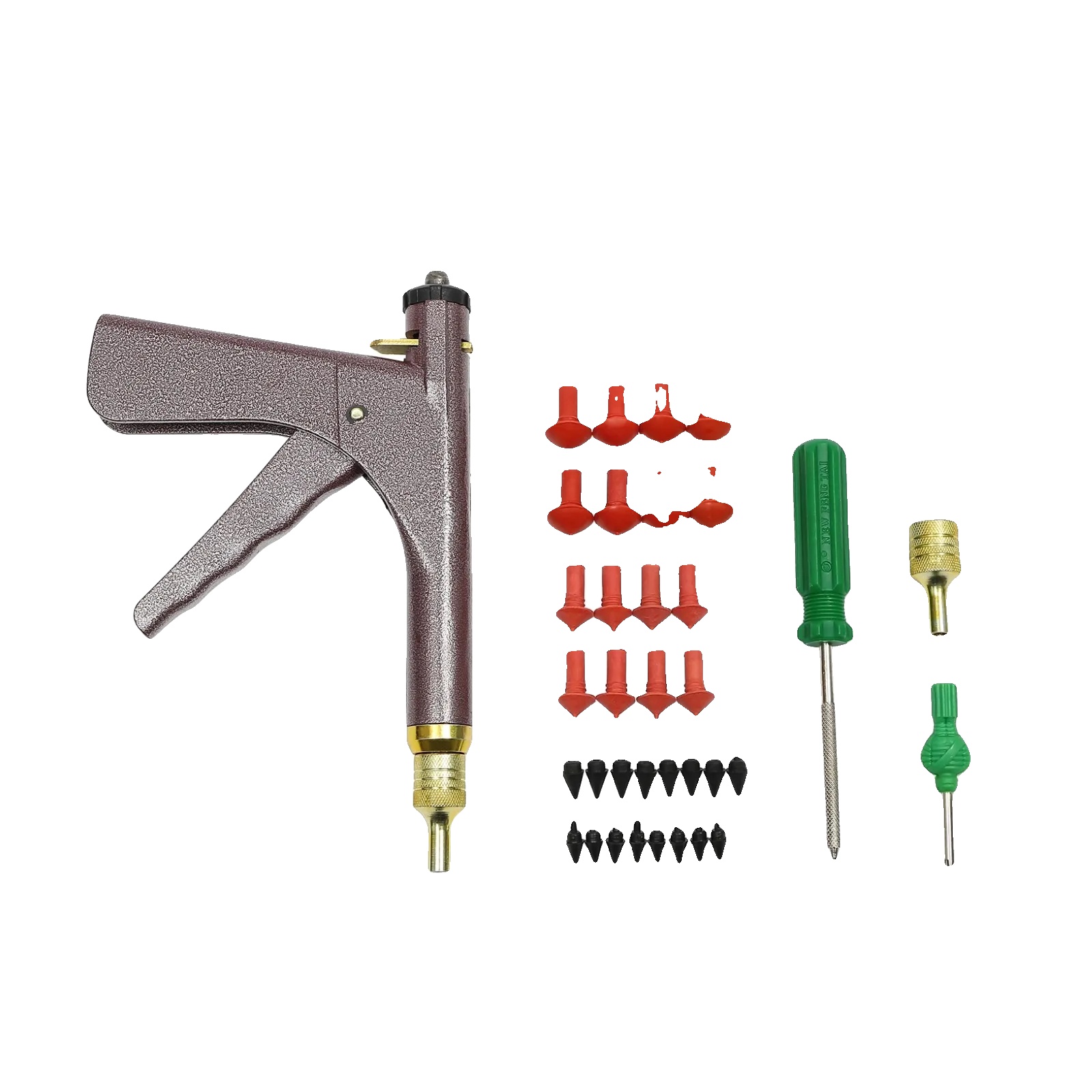 Reifenreparaturset, Eisenmaterial, Abmessungen 33,5x20x4,7 Cm, Kompatibel Mit Schlauchlosen Reifen, Bruttogewicht 1,5 Kg, Werkzeugkasten Größe