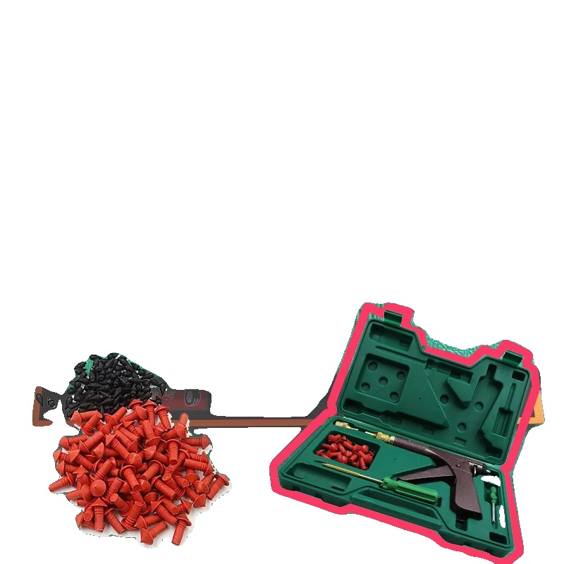 Reifenreparaturpistole, Hochwertiger Gummi Und Metall, 20 Cm Länge, 2 Cm Düsendurchmesser, Geeignet Für Motorrad- Und Autoreifen, Federbelastetes
