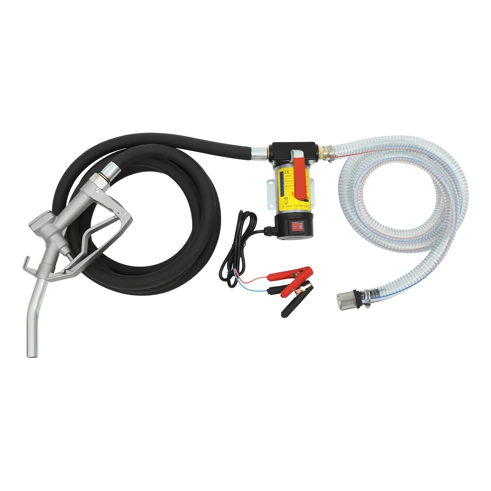 Kraftstoffübertragungs-pumpe, Hohe Durchflussrate, Tragbares Design, Silber