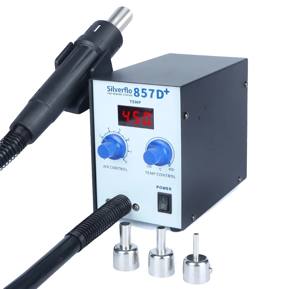 Heißluft-lötstation, 600w Leistung, Led-digitalanzeige, Paket 1, 220veu