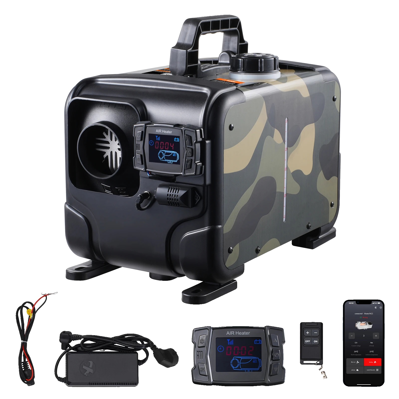 Dieselheizung, Tragbares Design, Bluetooth-app-steuerung, 8kw Typc