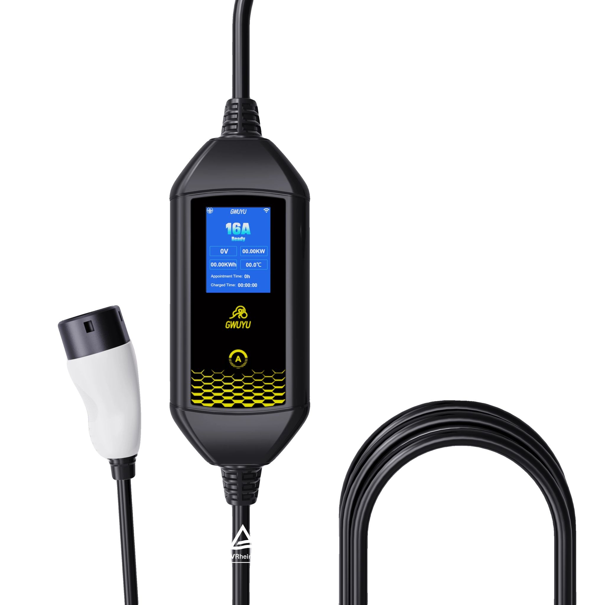 Ev-ladegerät, Typ2-stecker, Intelligente Steuerungsfunktionen, 3.5kw-mit Ständer, Typ2