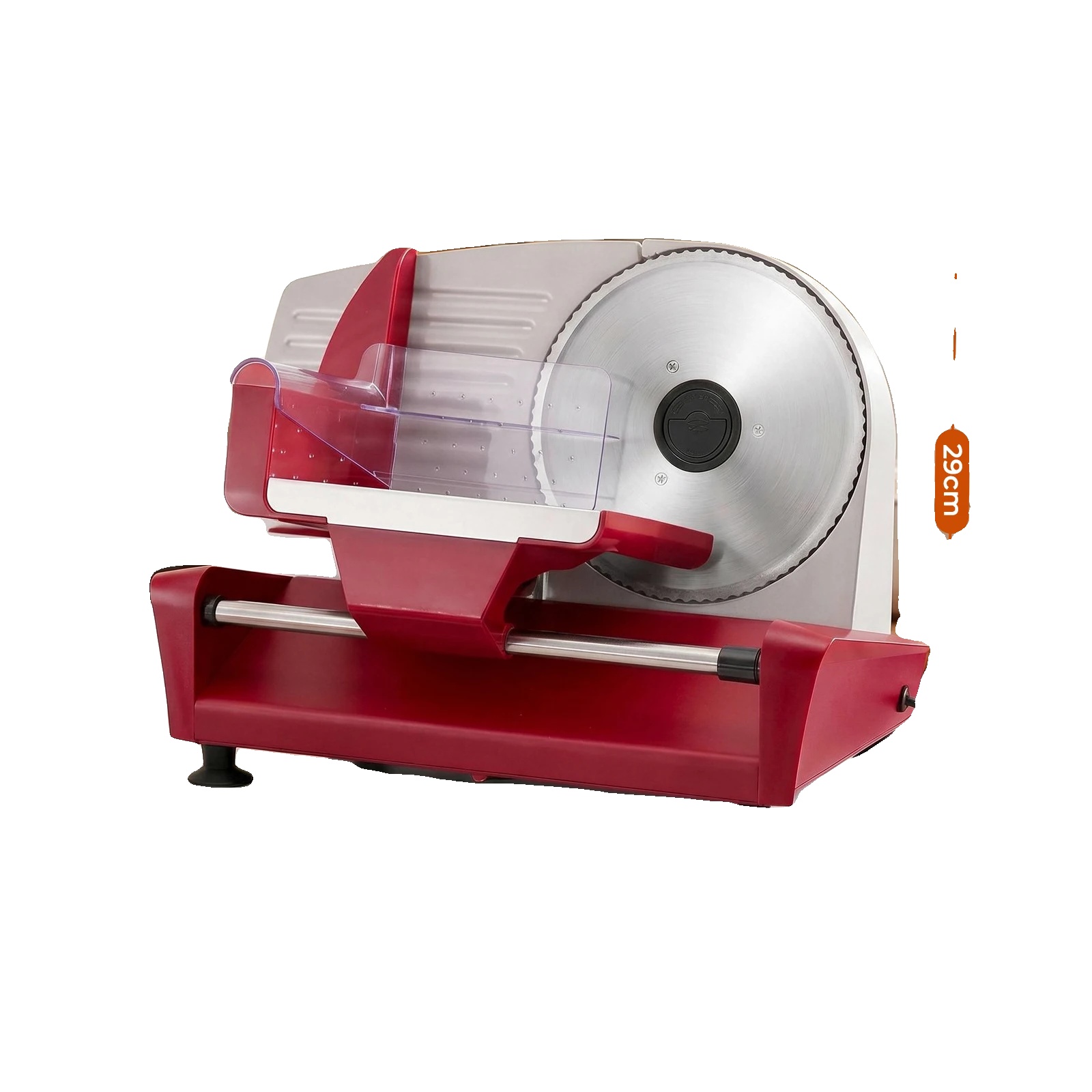 Elektrischer Aufschnittmaschine, 250w Motor, Edelstahlklingen, 0-15 Mm Dicke Einstellbar, Abnehmbare Teile Zur Reinigung, Integrierter