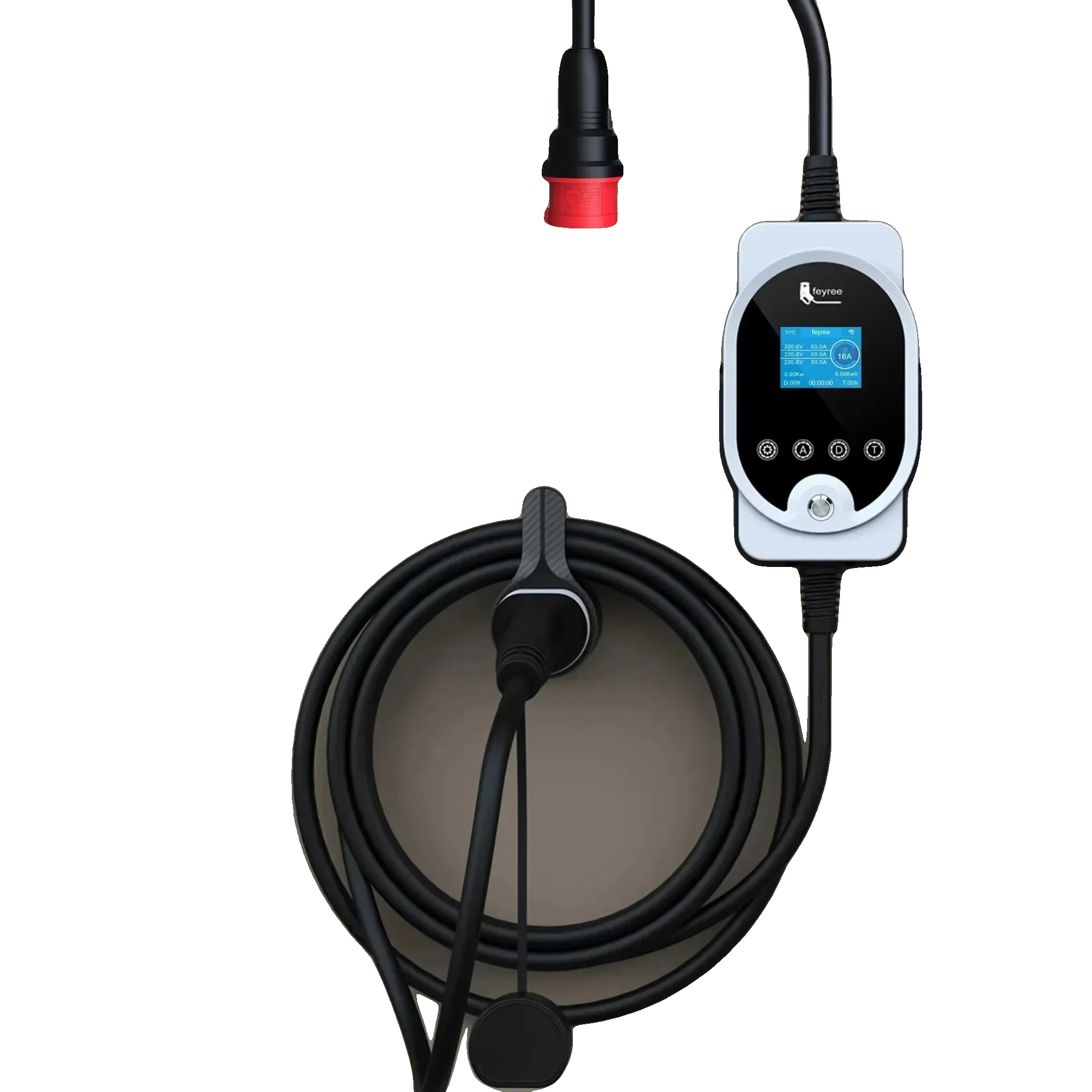 Ev-ladegerät, Tragbar & Wandmontiert, 11 Kw Leistung, Typ2