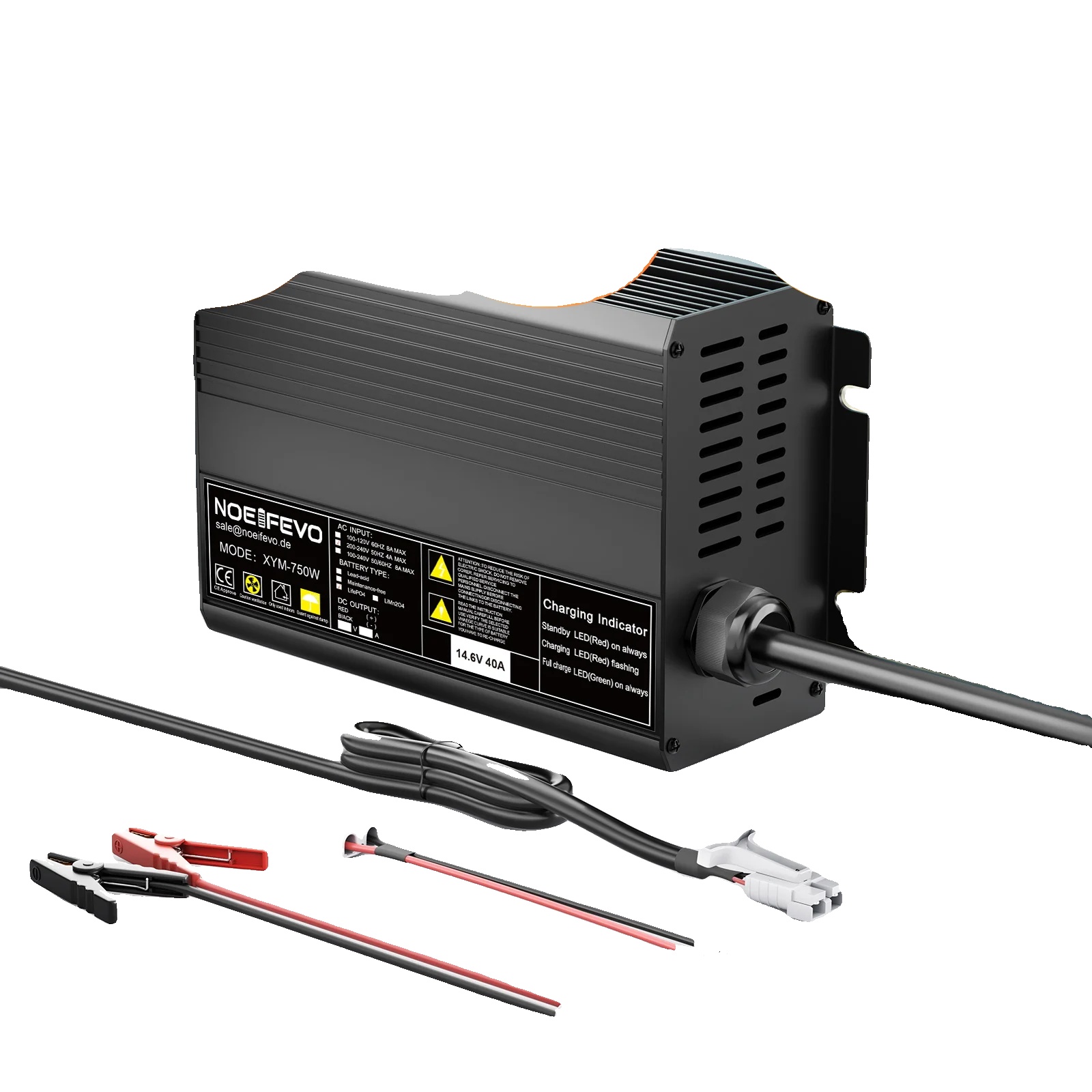 Batterieladegerät, 40a Schnellladung, 0v Aktivierungsfunktion, Eu