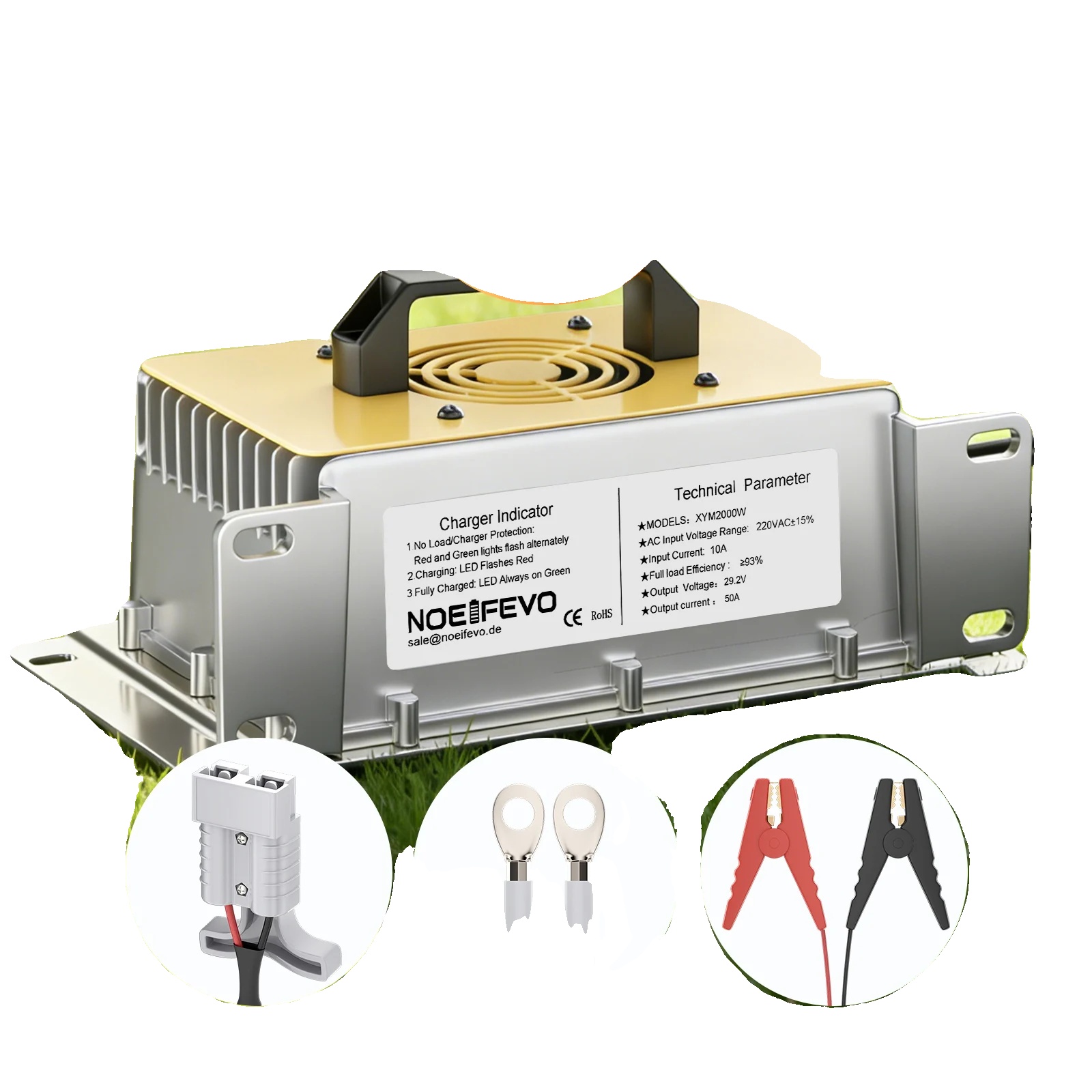 Batterieladegerät, 29,2v Ausgang, 50a Ladestrom, Eu