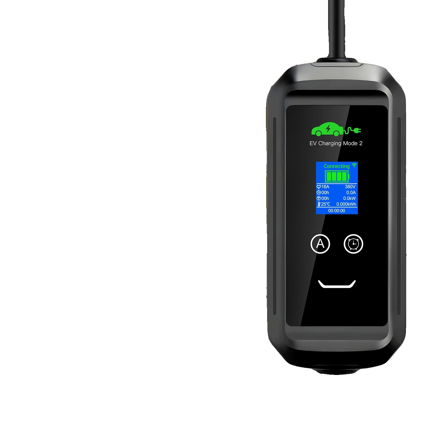 Tragbares Ev-ladegerät, 11kw Ac-ladung, Wifi-app-steuerung, 16a 3p 11kw App, Typ2