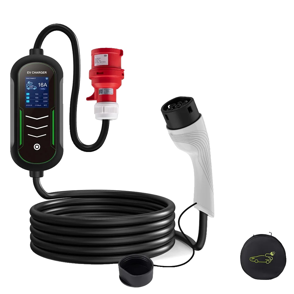 Ev Tragbarer Ladegerät, 11kw Leistung, 5m Länge, 11kw 16a 3phasen, Typ2